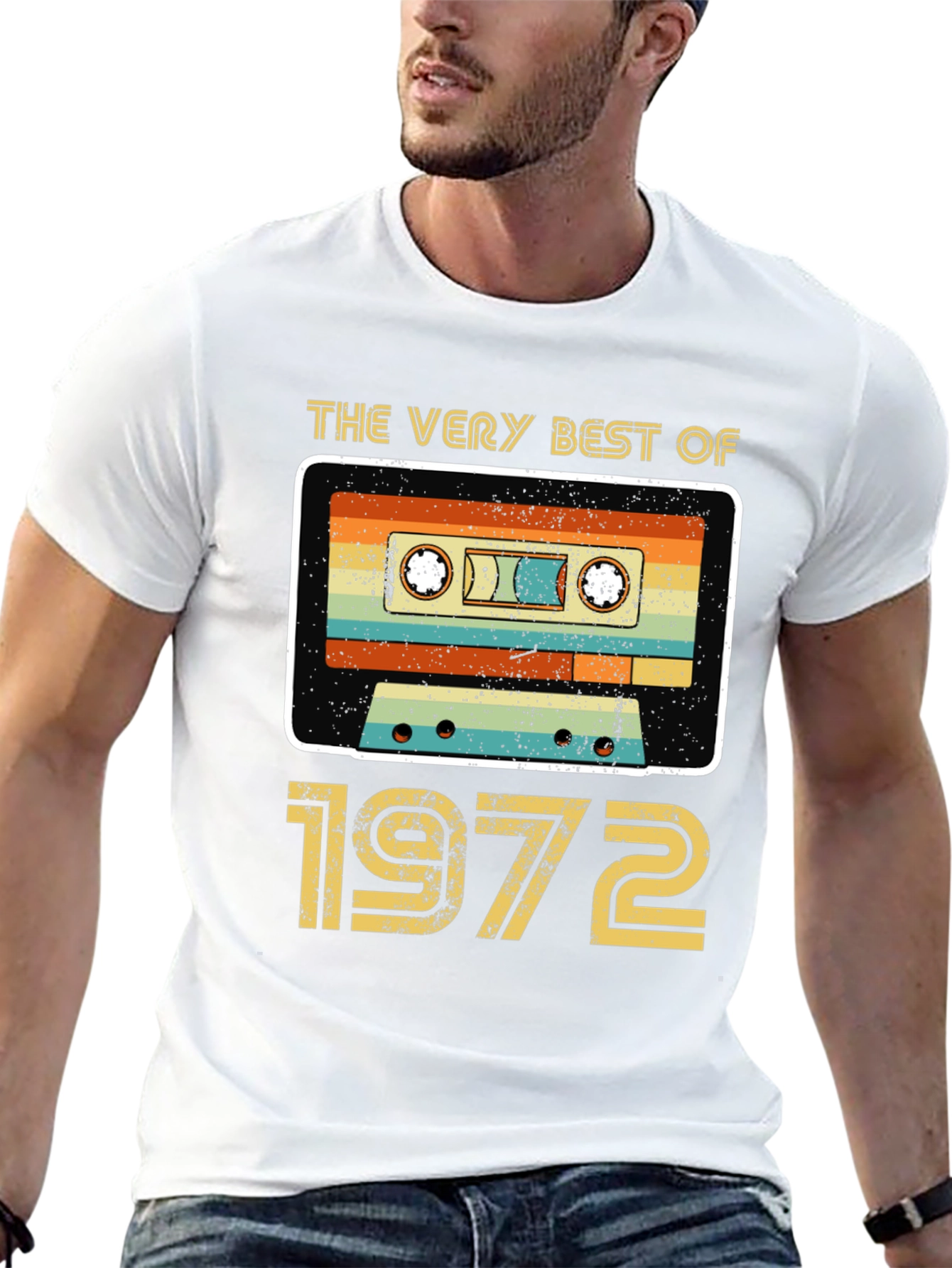 Black Vintage 1972 Cassette Tape T-Shirt view 13