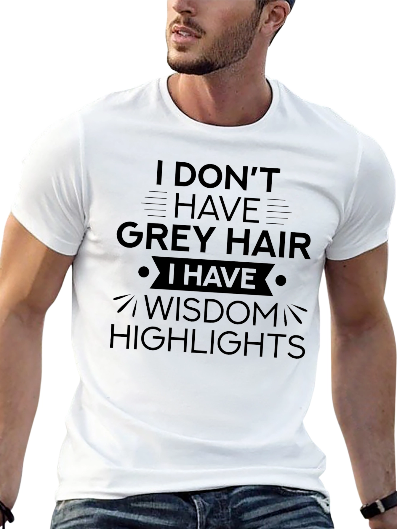 Black Wisdom Highlights Graphic T-Shirt view 13