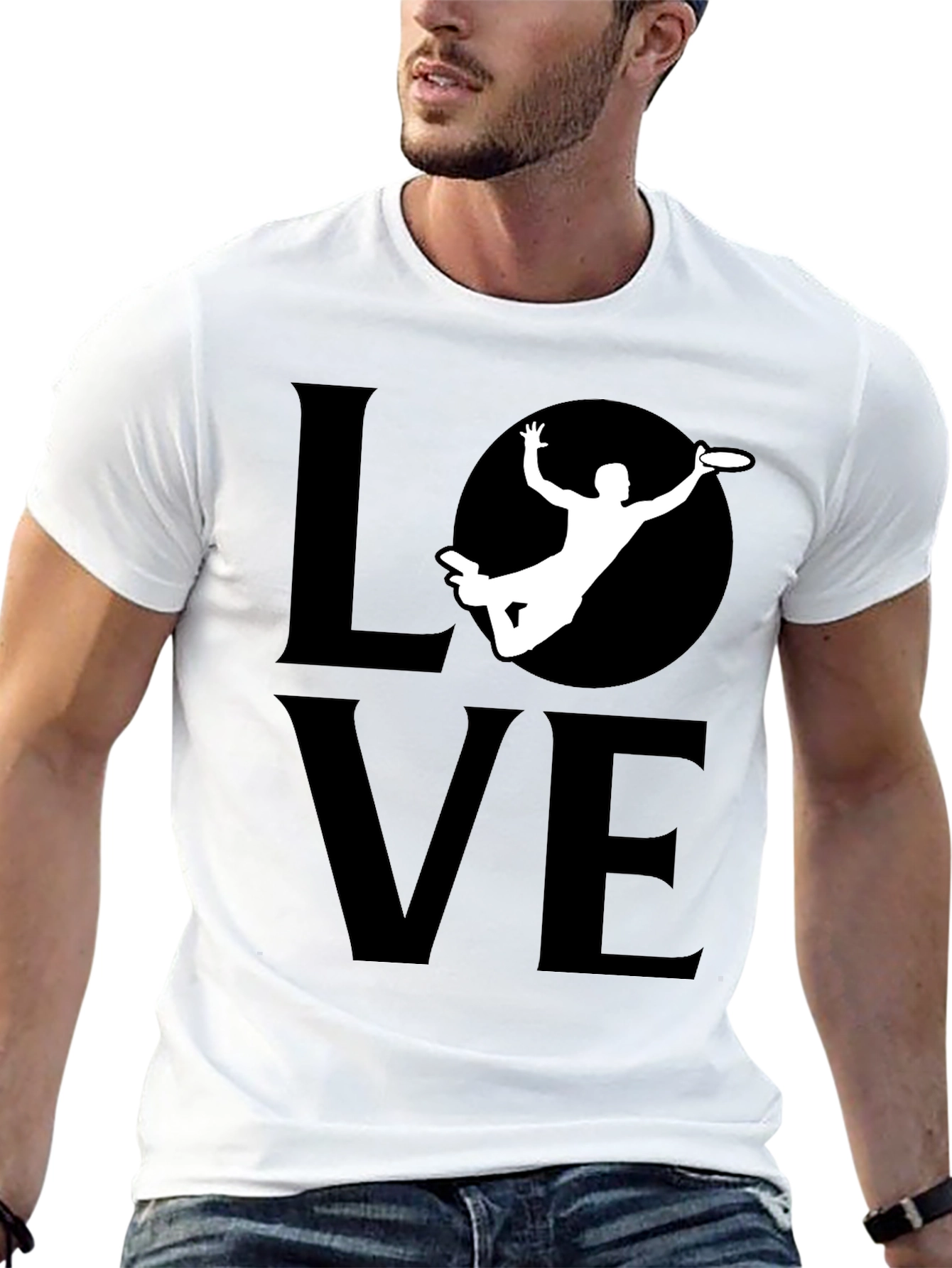Ultimate Frisbee LOVE Graphic T-Shirt - 13