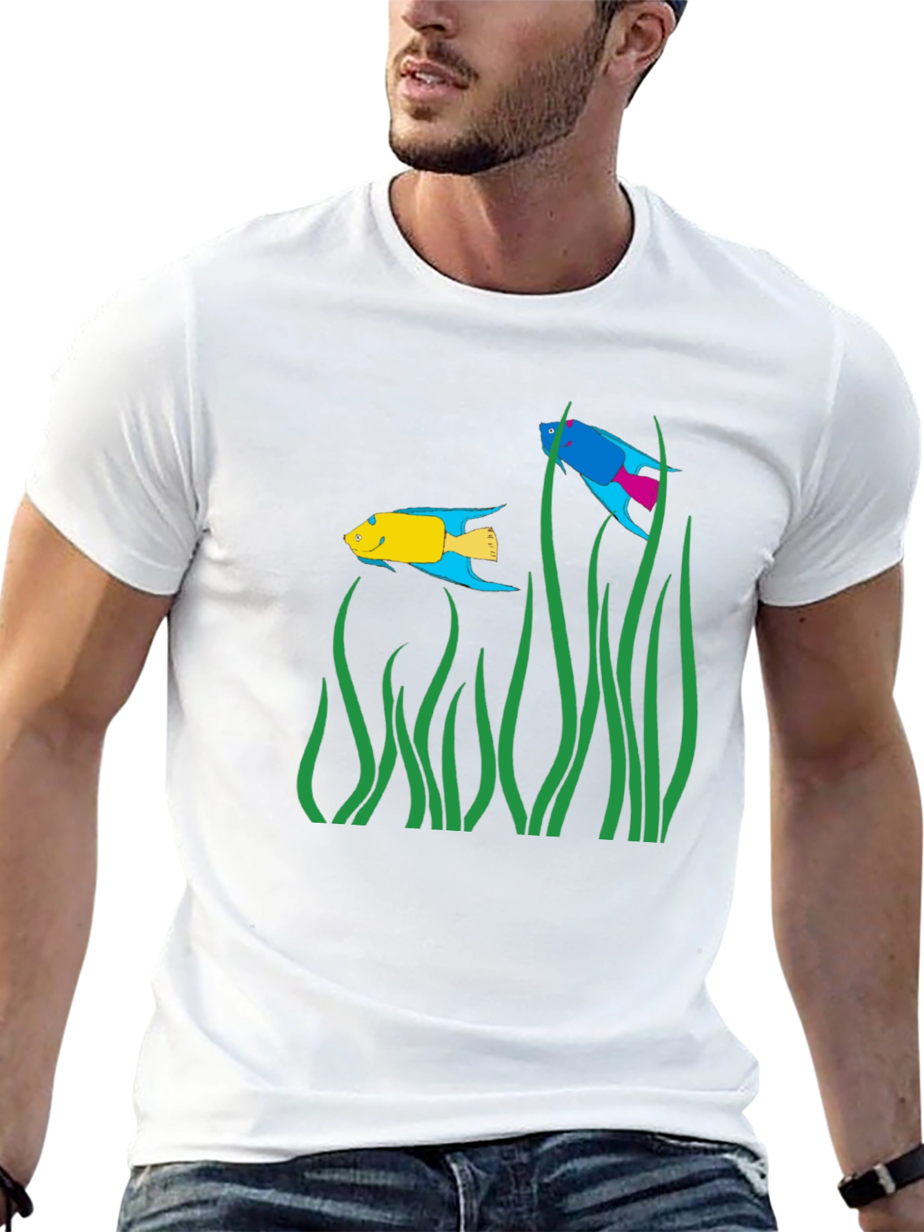 Black Fish Tank Graphic T-Shirt view 13