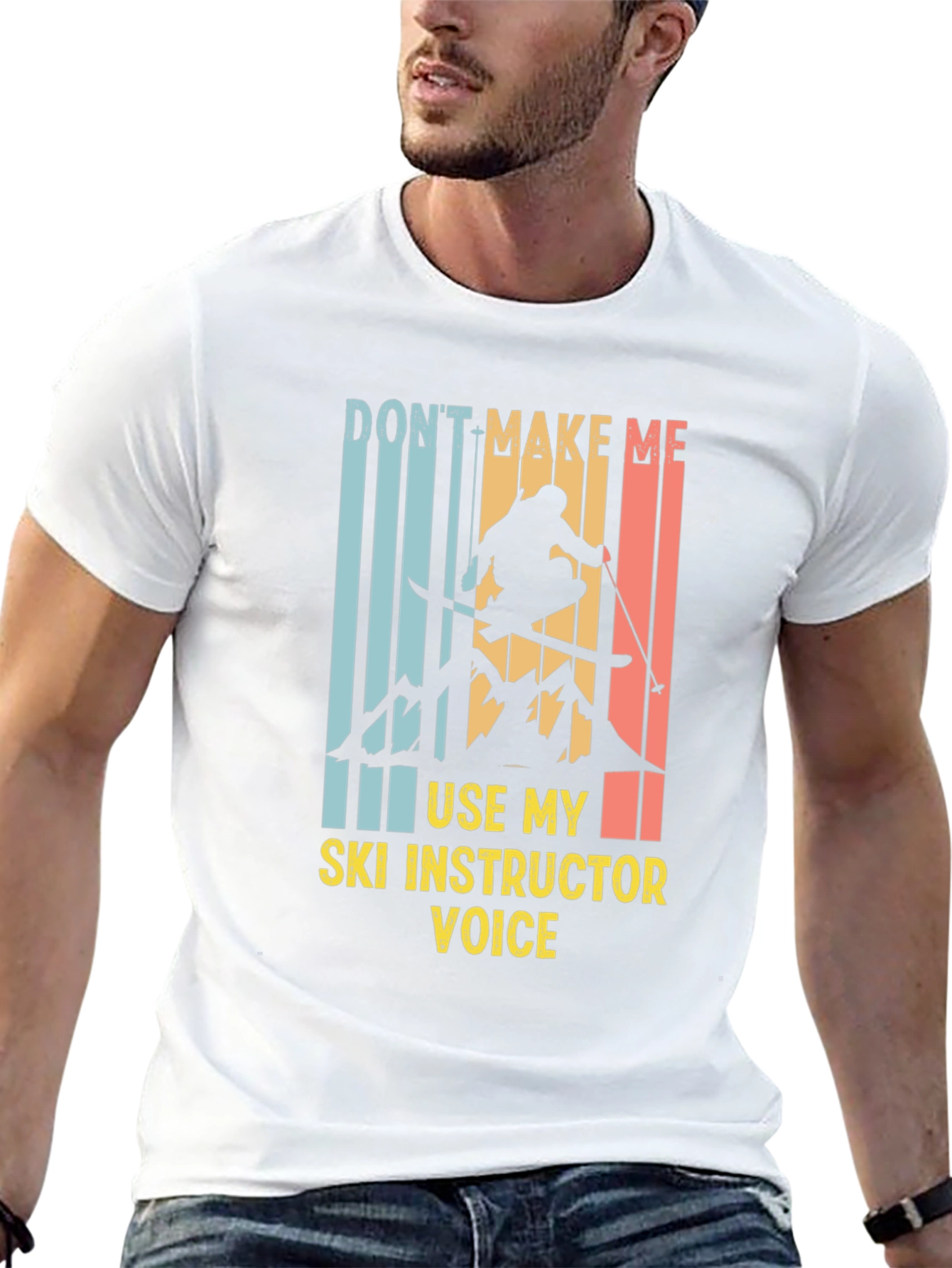 Black Ski Instructor Voice T-Shirt view 13