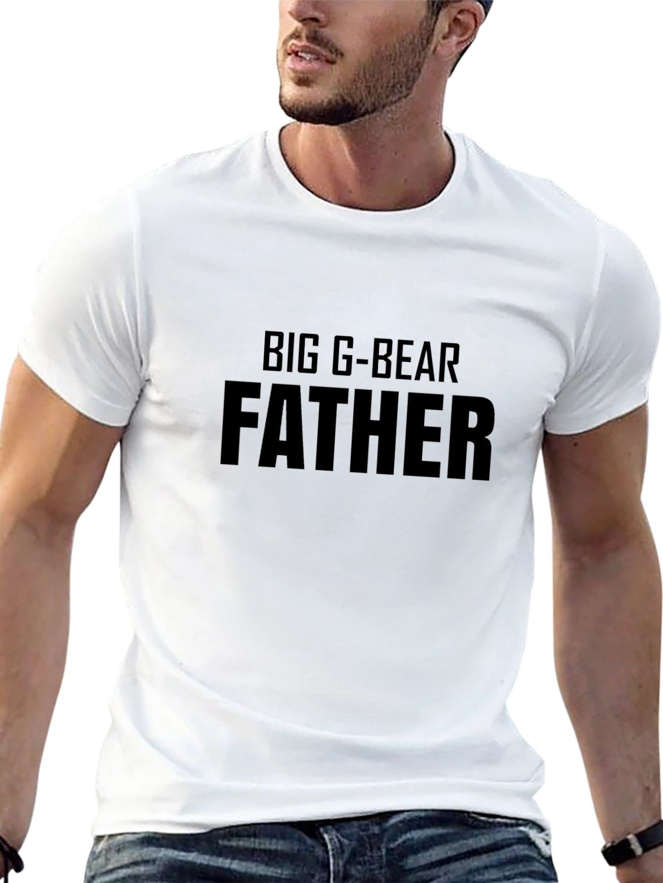 Black Big G-Bear Father Black T-Shirt view 13