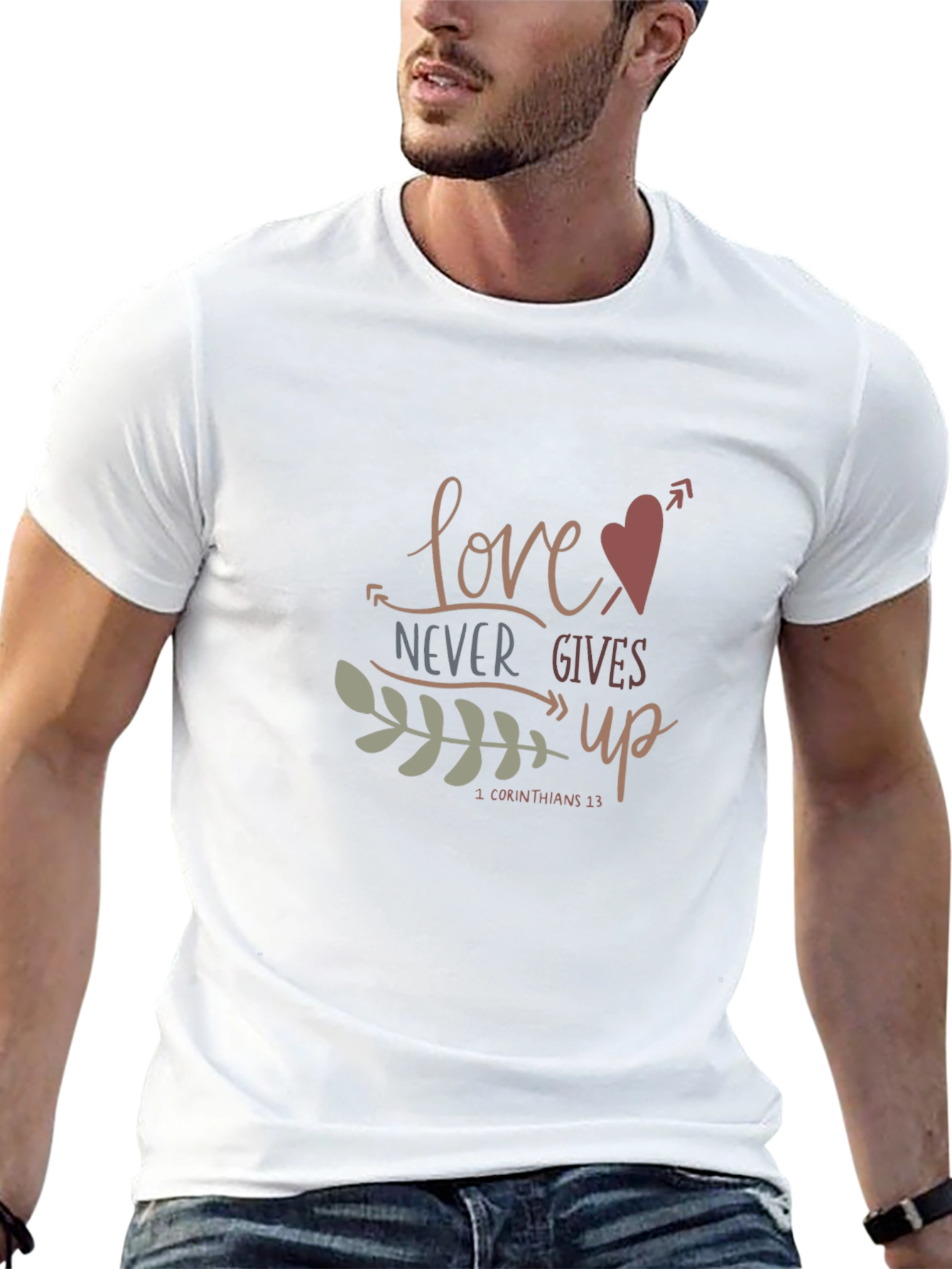 Black Love Never Gives Up T-Shirt - 1 Corinthians 13 view 13