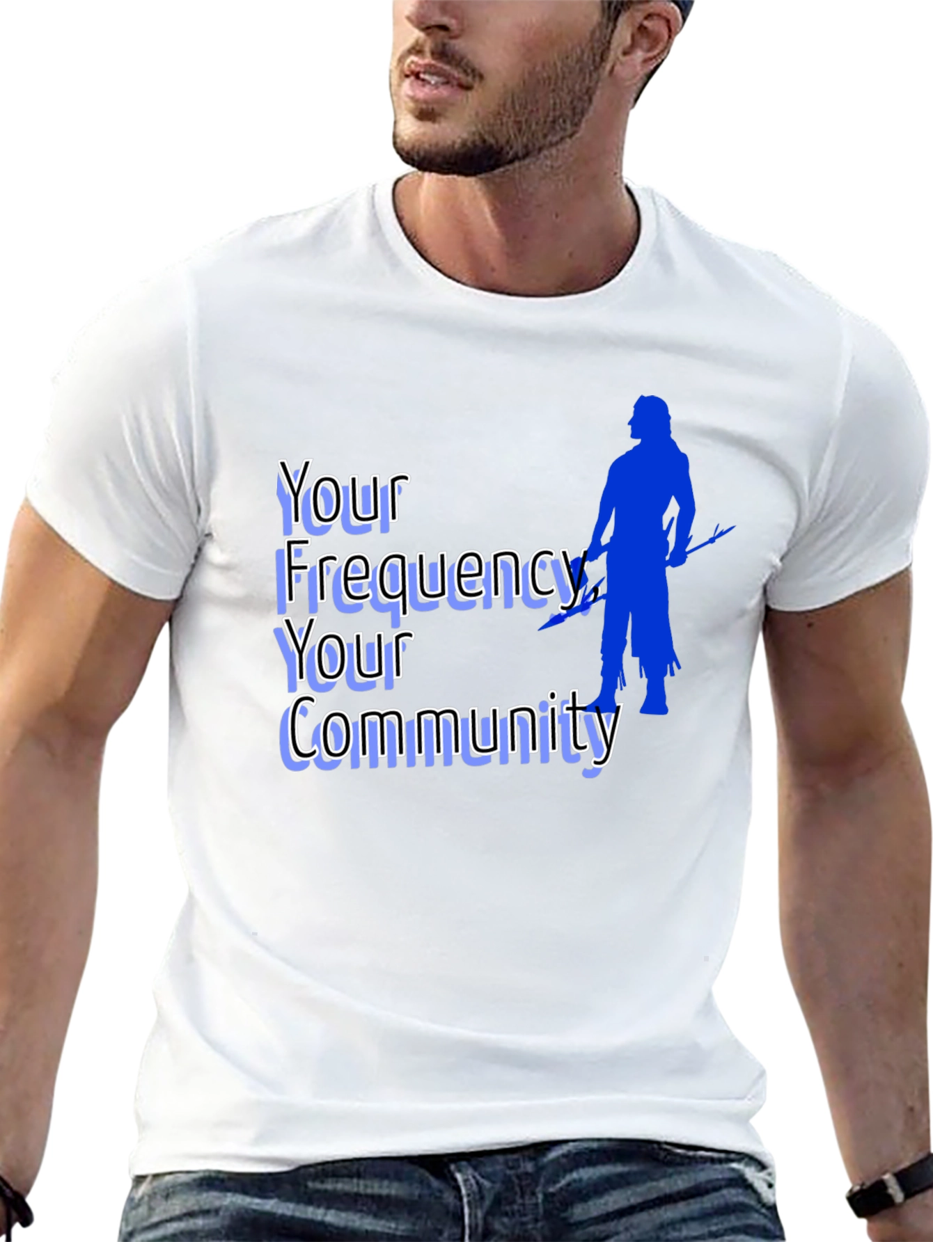 Black Frequency Community Graphic Tee - Black view 13