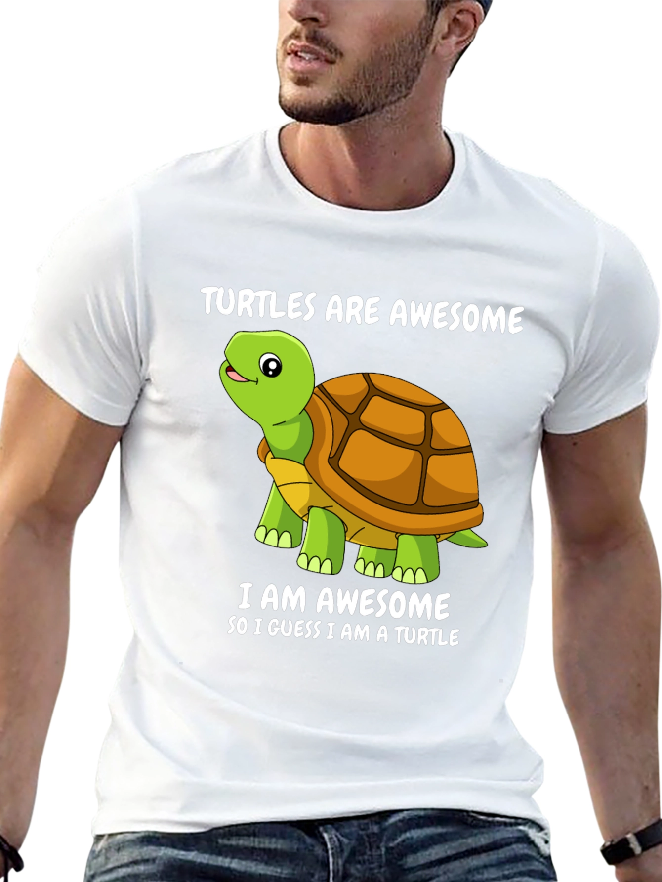 Black Awesome Turtles T-Shirt - Funny Cartoon Turtle Tee view 13