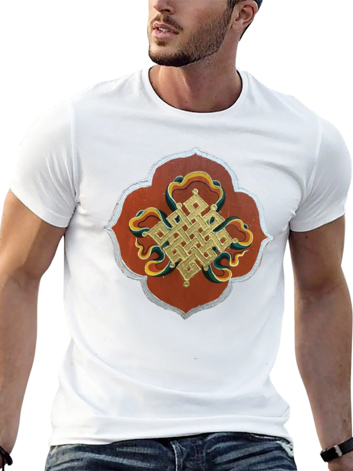 Black Endless Knot Graphic Tee - Unisex view 13