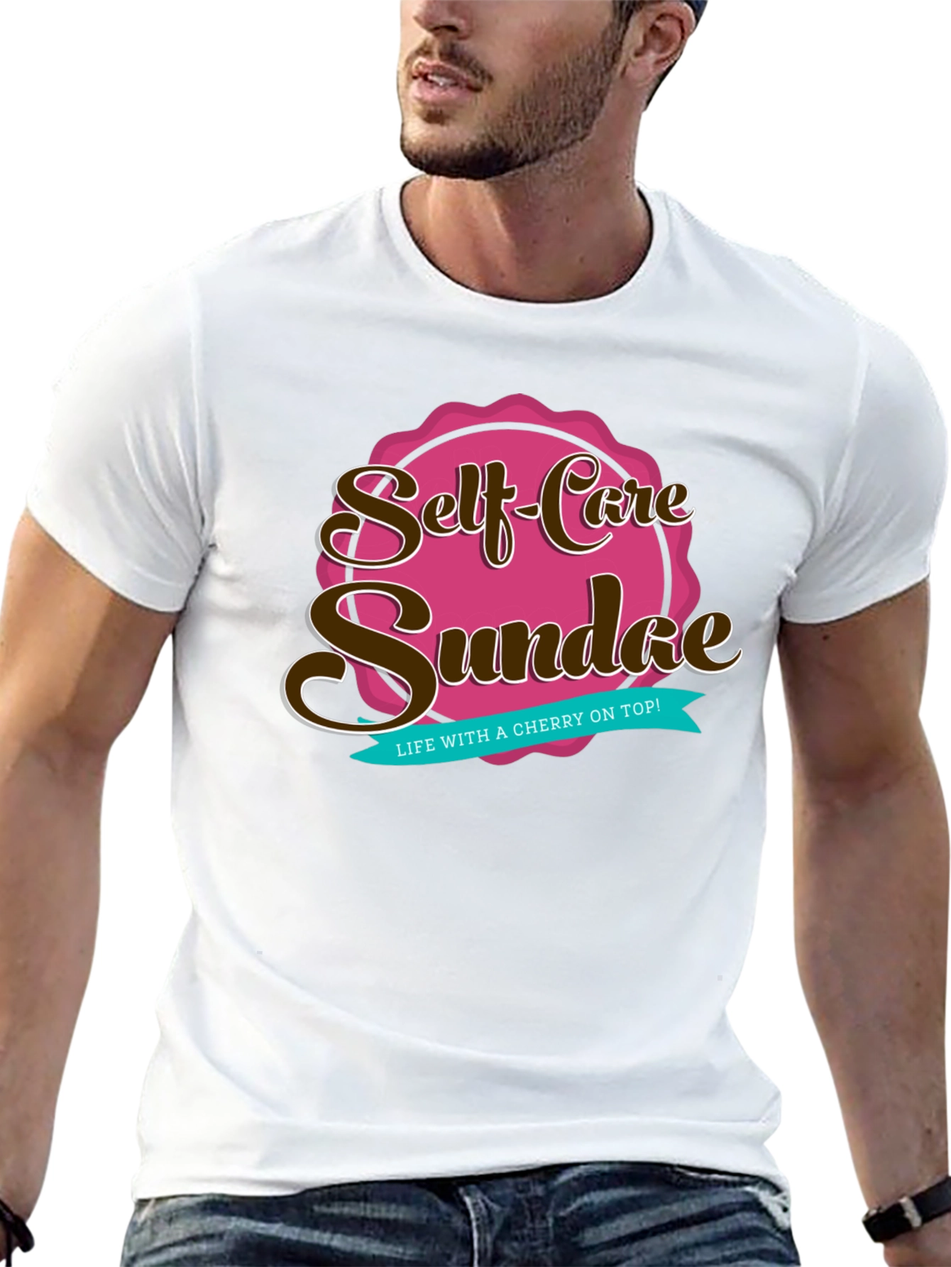 Black Self-Care Sundae Graphic Tee view 13