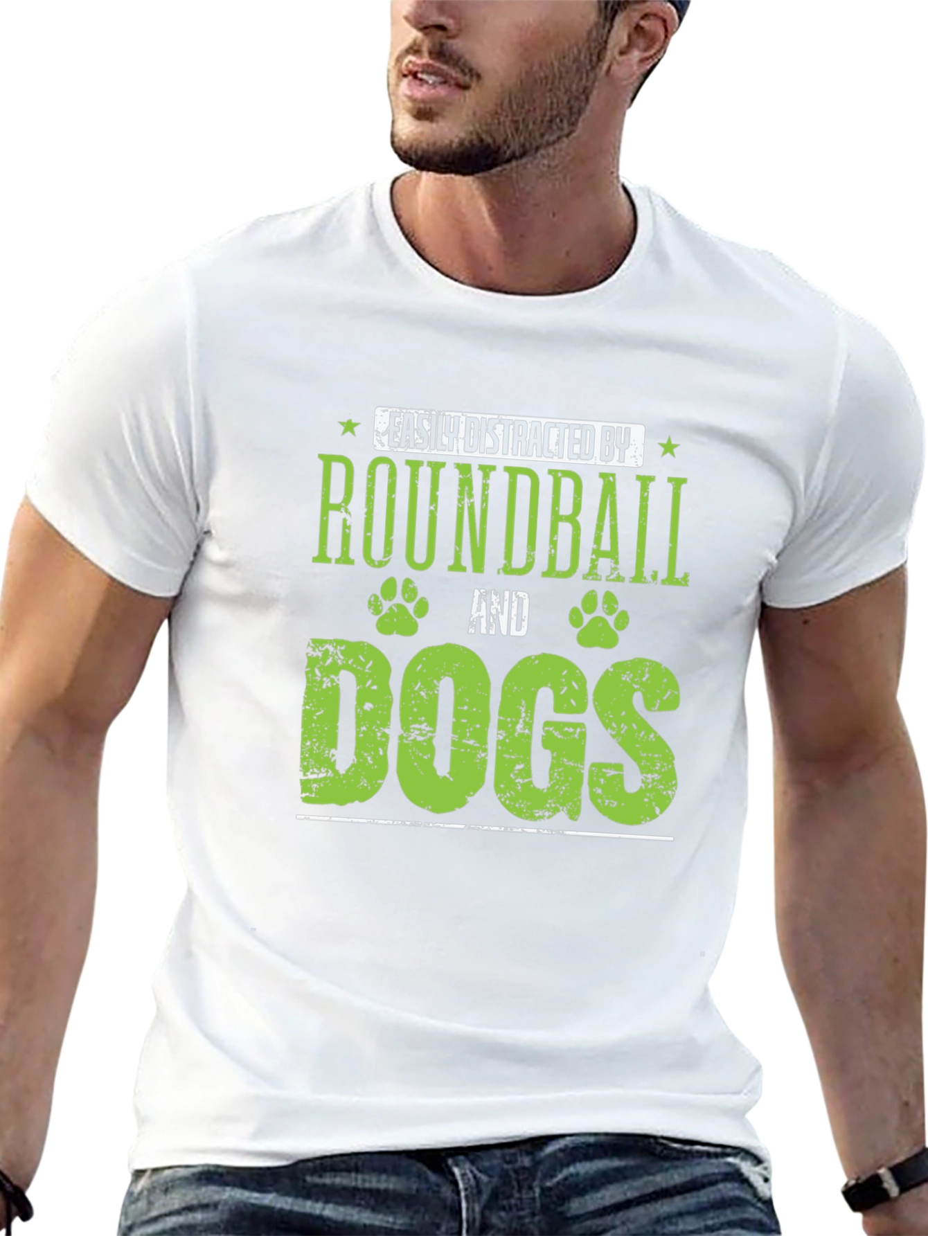 Roundball and Dogs Graphic Tee - 13