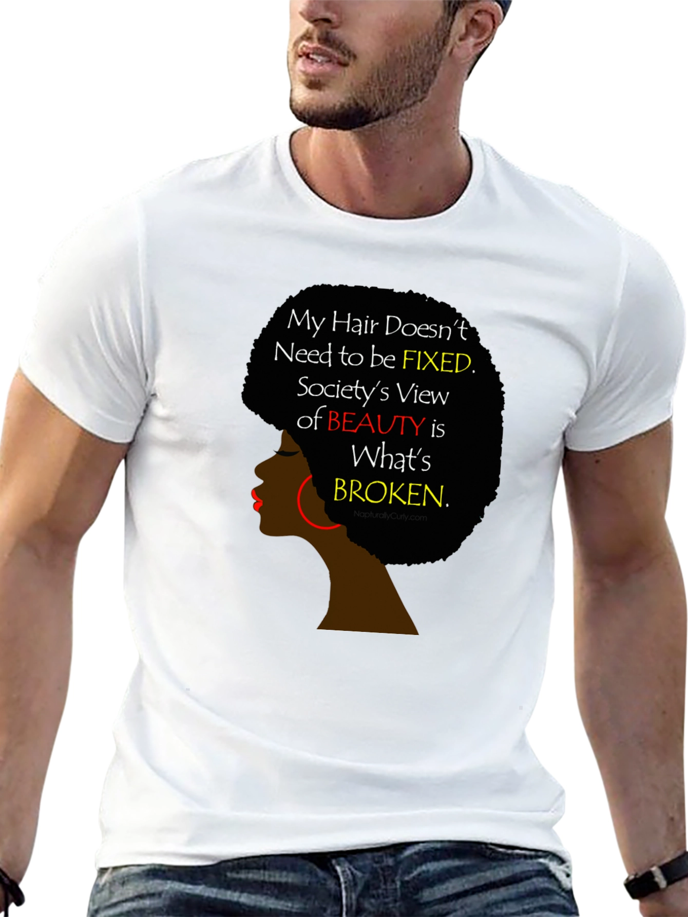 Empowered Beauty T-Shirt - Afro Hair Pride - 13