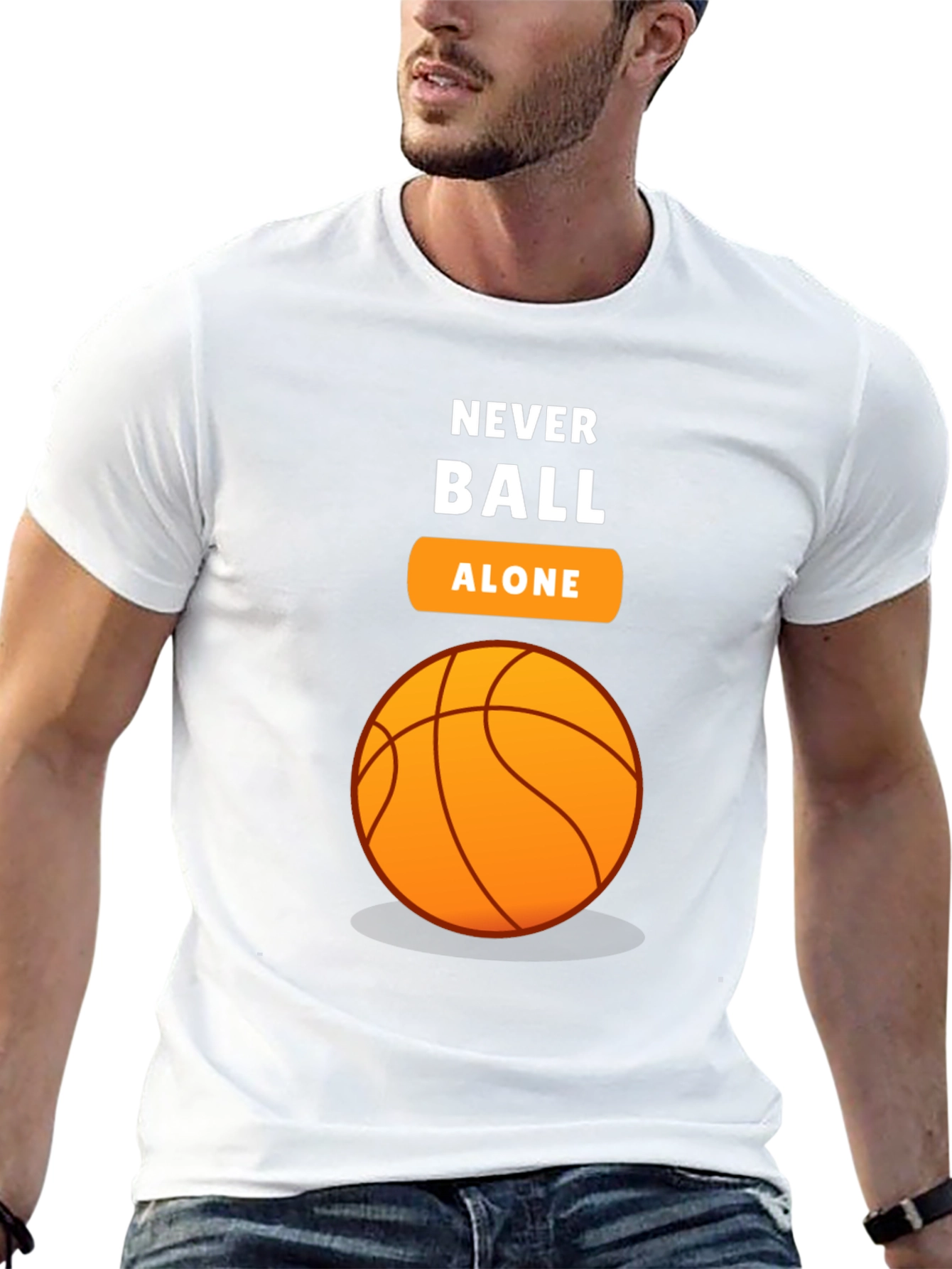 Black Never Ball Alone Graphic T-Shirt view 13