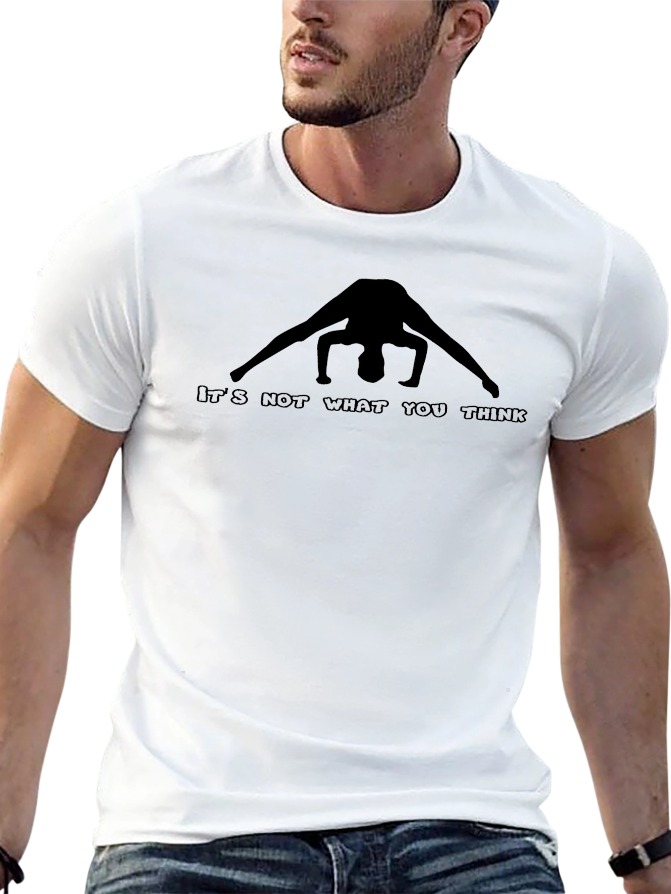 Black It's Not What You Think Black T-Shirt view 13