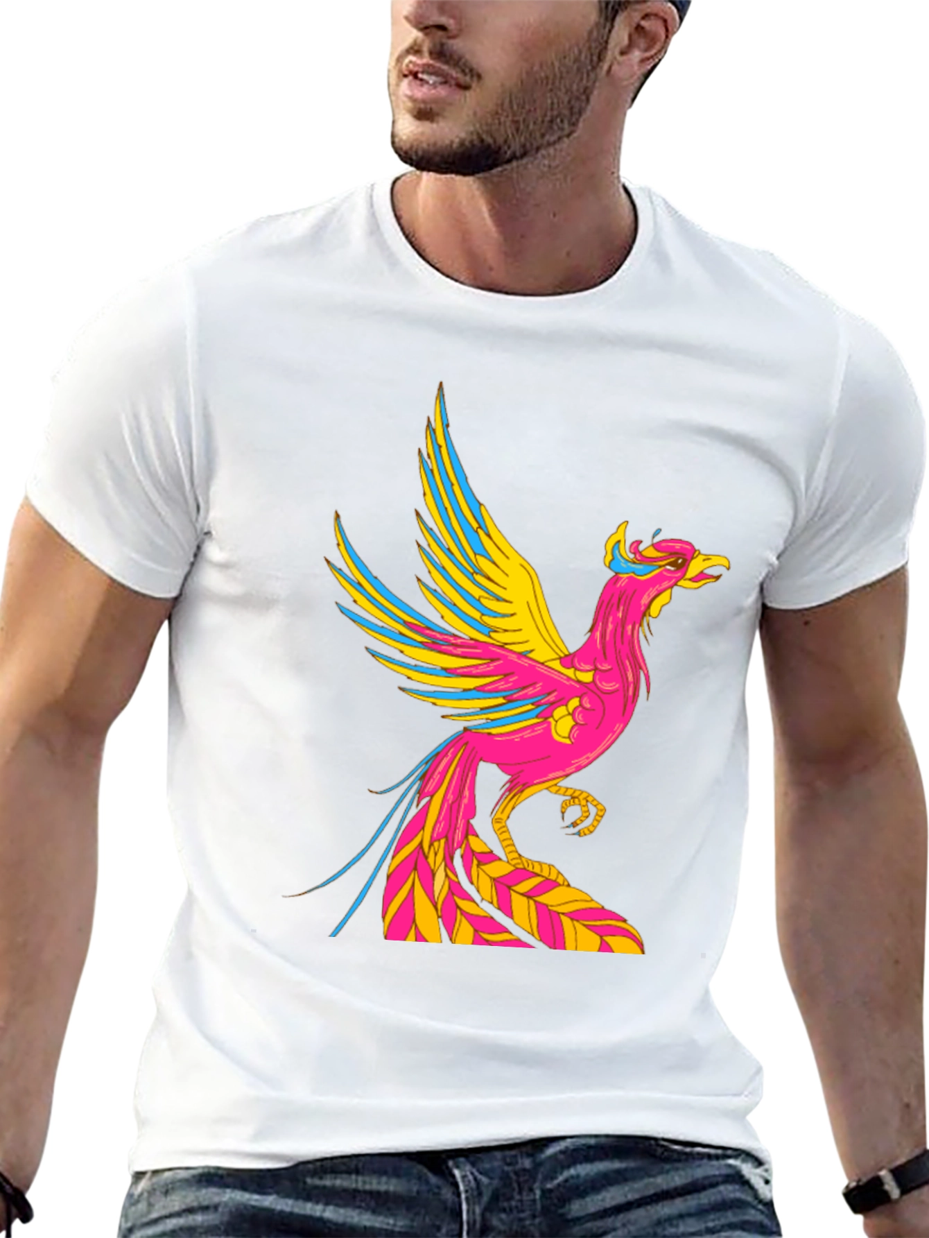 Black Phoenix Graphic Black T-Shirt view 13