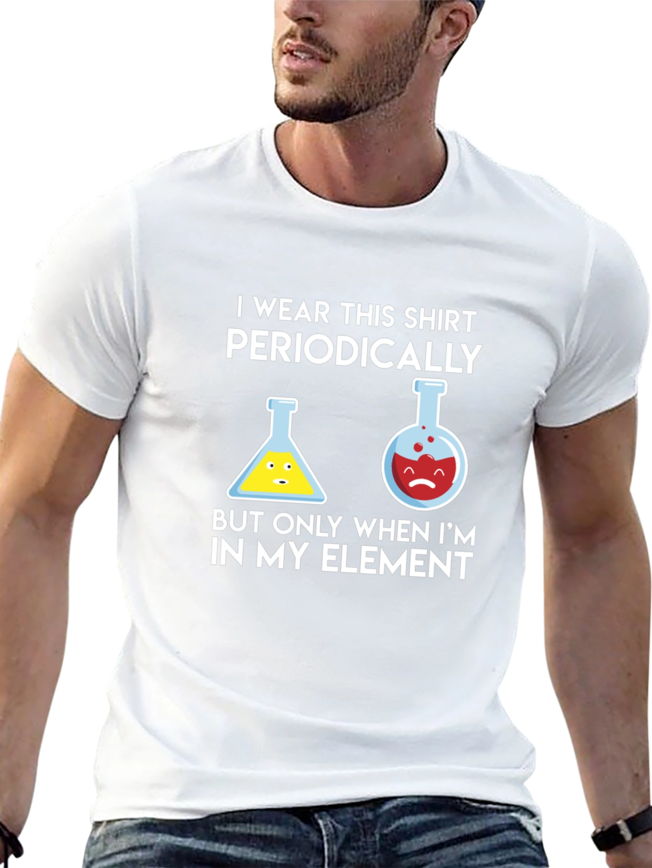 Black Periodic Table Humor T-Shirt Chemistry Science Tee view 13