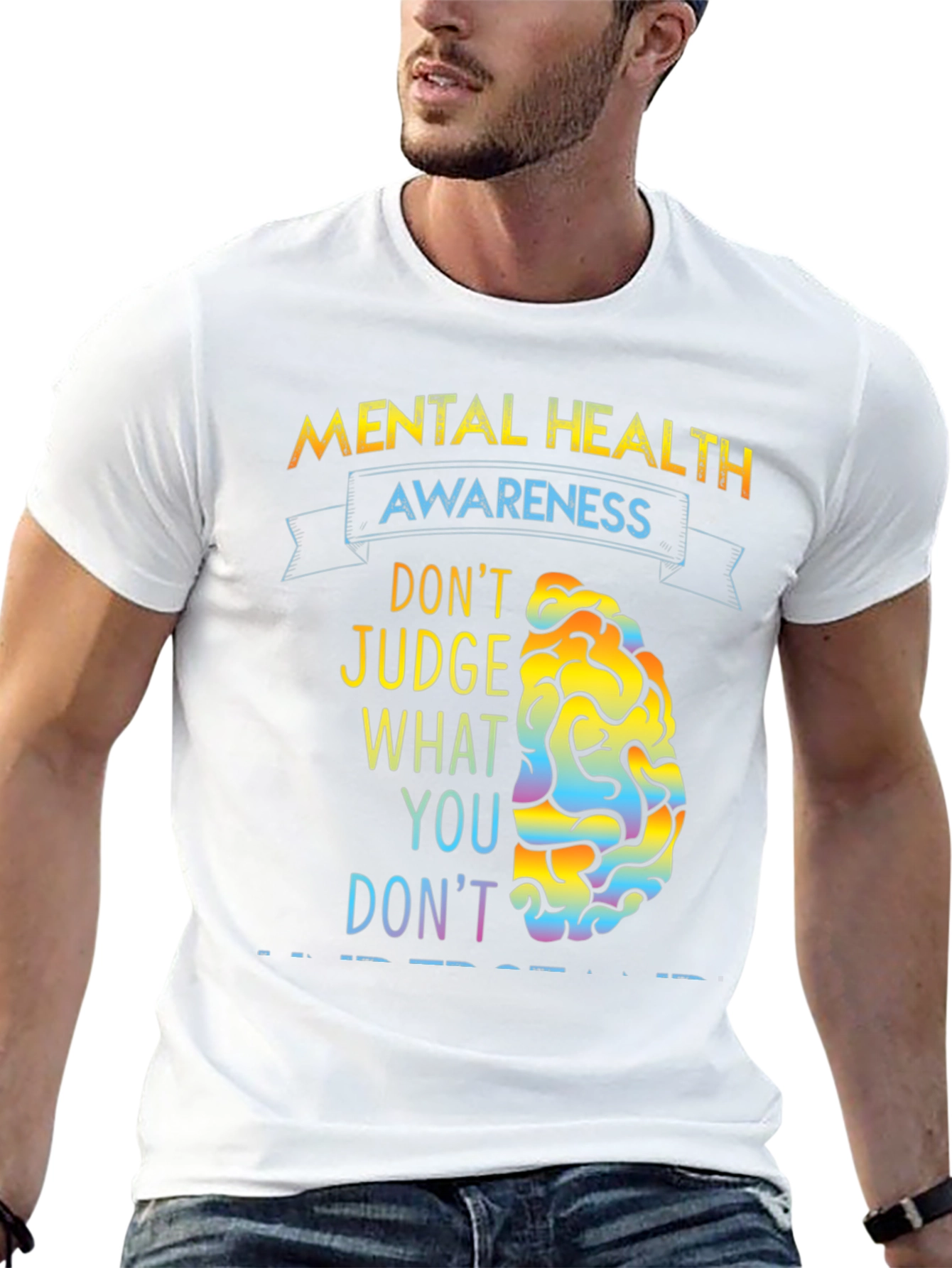 Black Mental Health Awareness T-Shirt view 13
