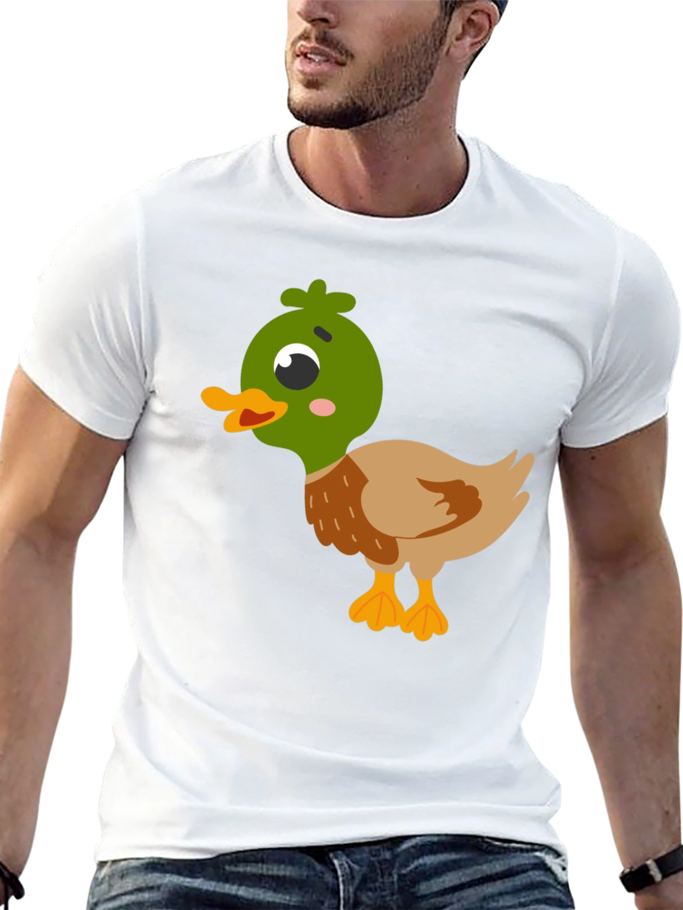 Black Duck Graphic T-Shirt - Cute Cartoon Tee view 13