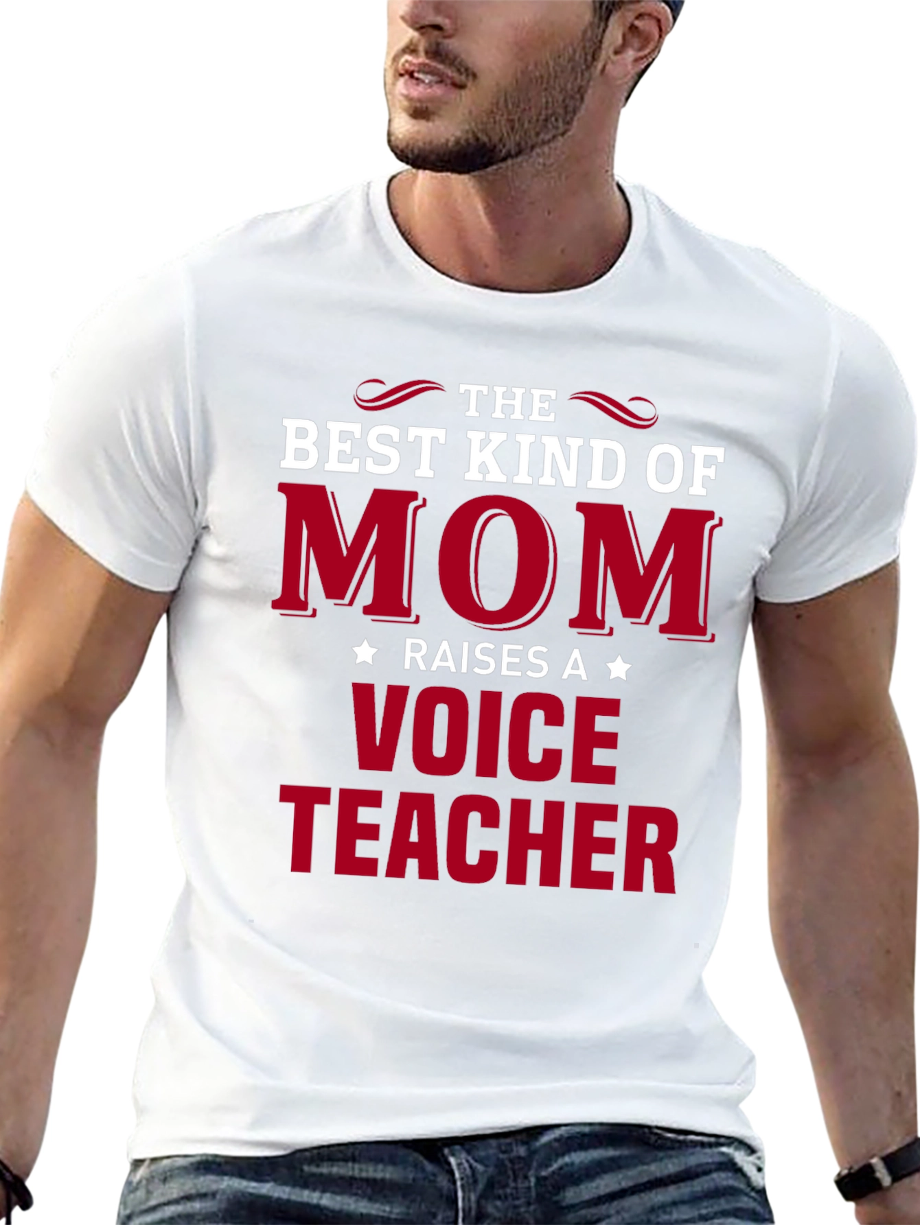 Black Best Mom Raises a Voice Teacher T-Shirt view 13