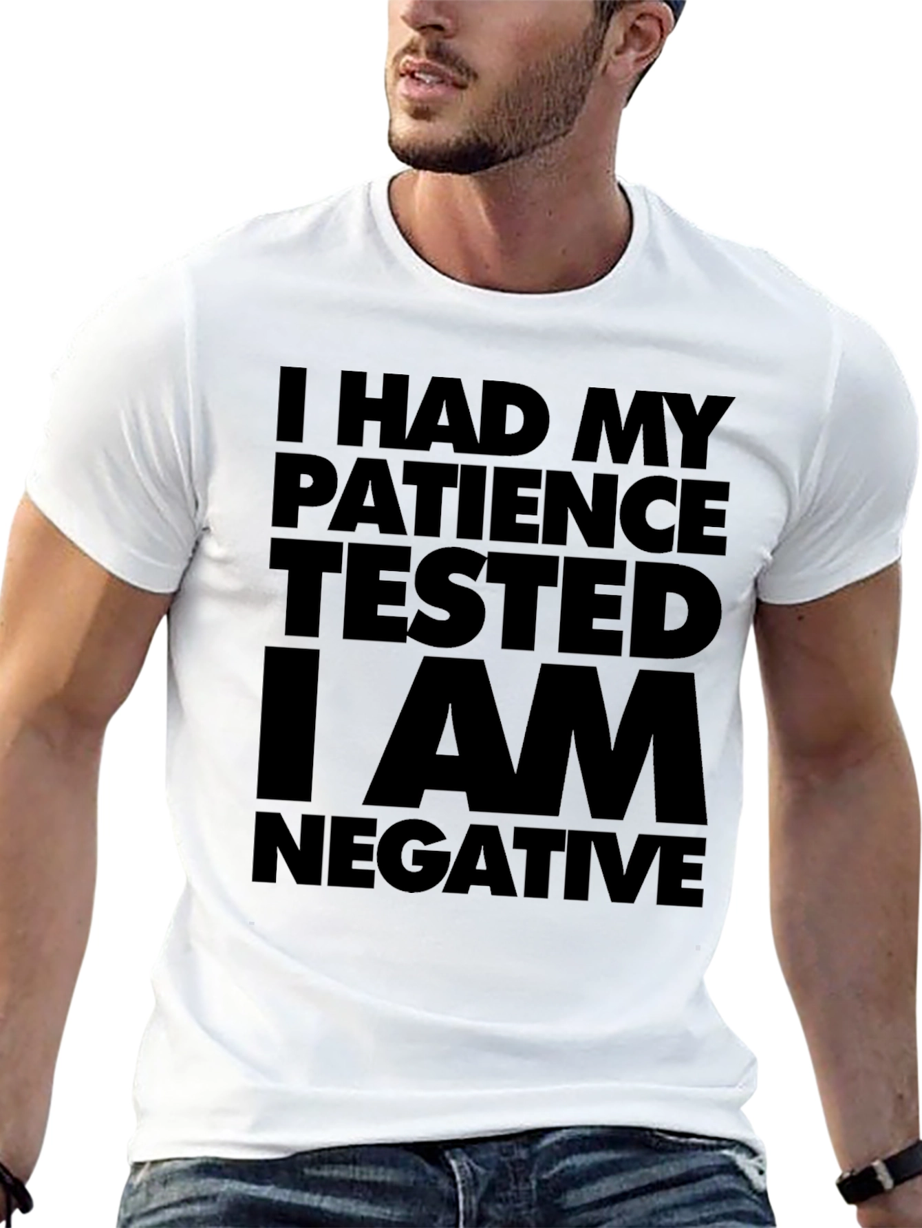 Black Patience Tested Funny Graphic T-Shirt view 13