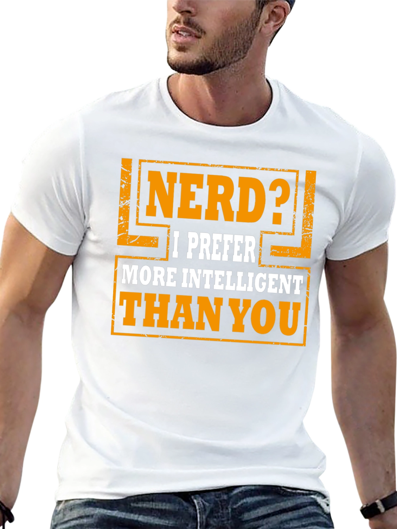 Black Nerd? Intelligent T-Shirt - Funny Graphic Tee view 13