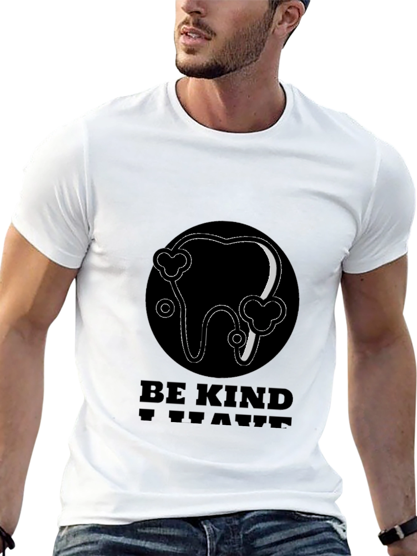 Black Be Kind T-Shirt - Dental Hygiene Graphic Tee view 13