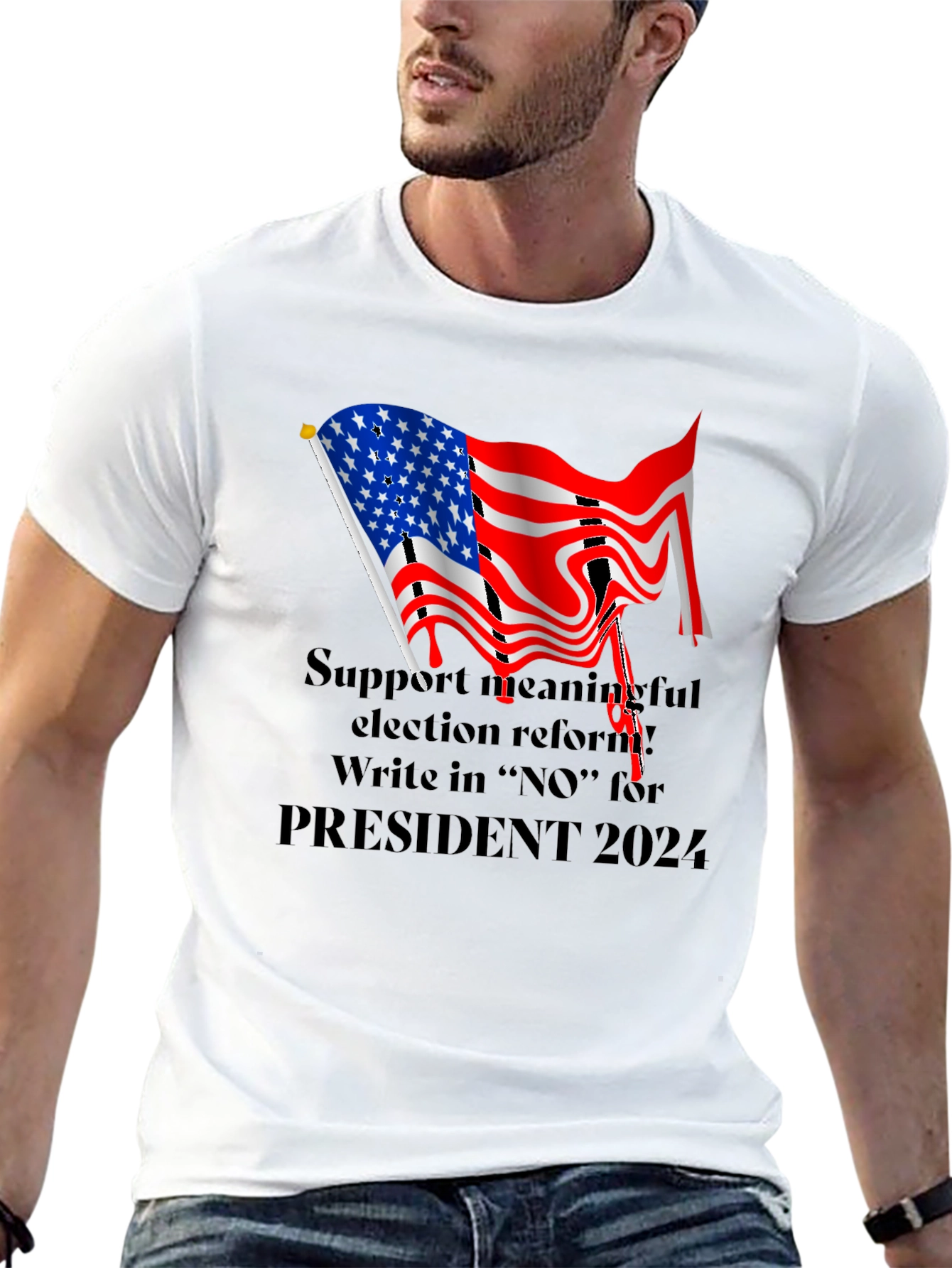 Black Election Reform T-Shirt view 13