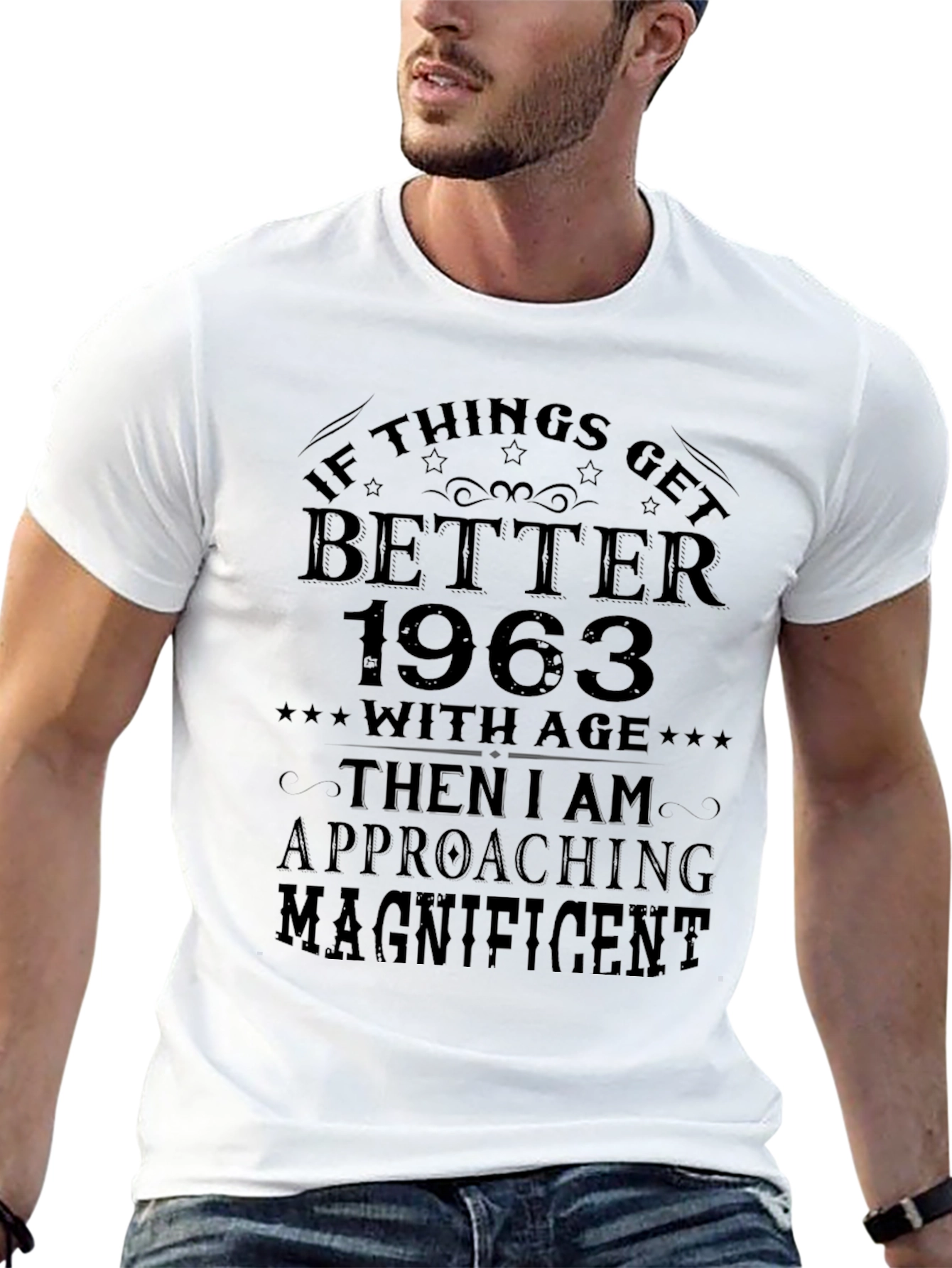 Black Vintage 1963 T-Shirt - Approaching Magnificent view 13