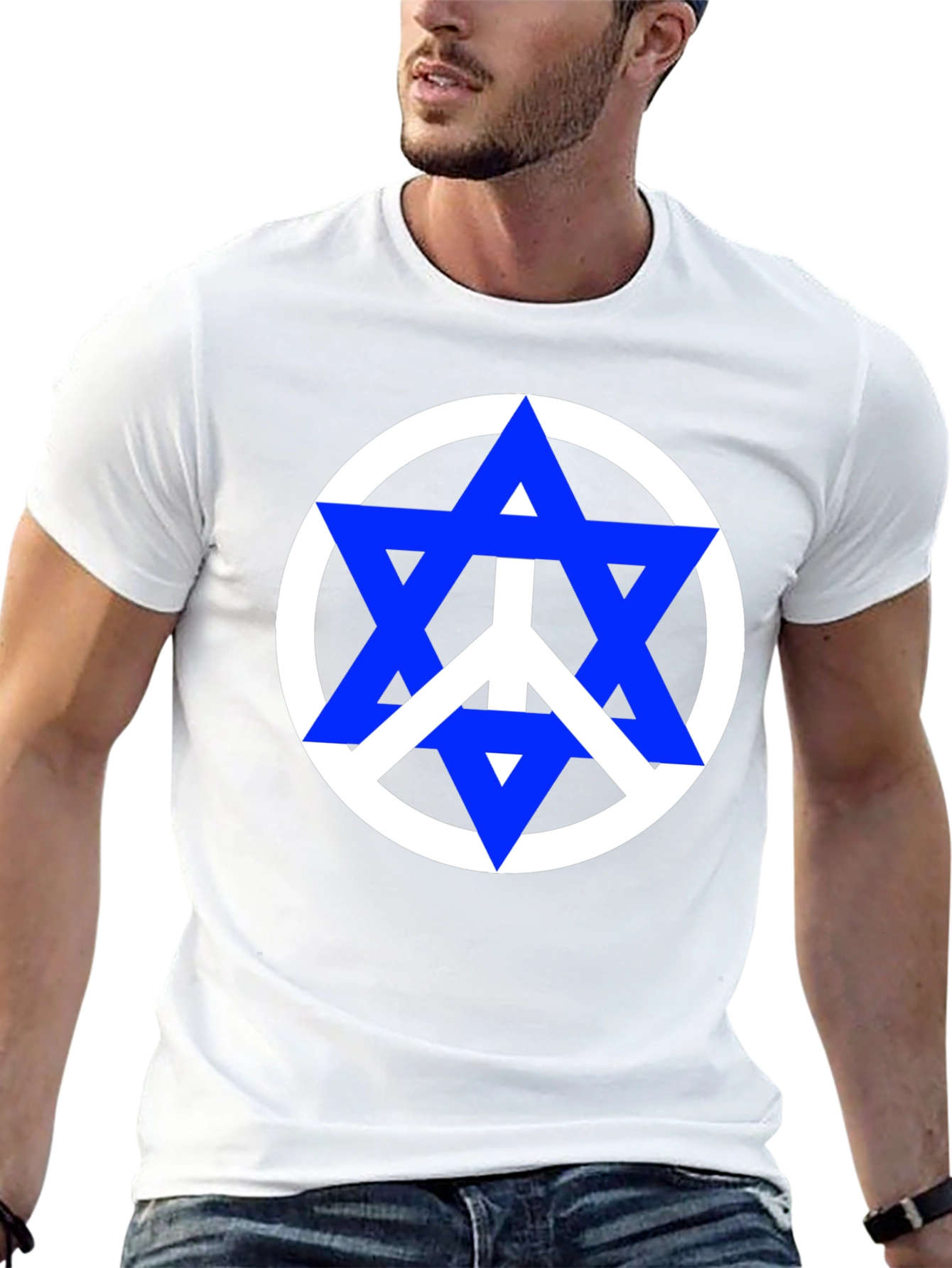 Black Peace Star T-Shirt - Black view 13