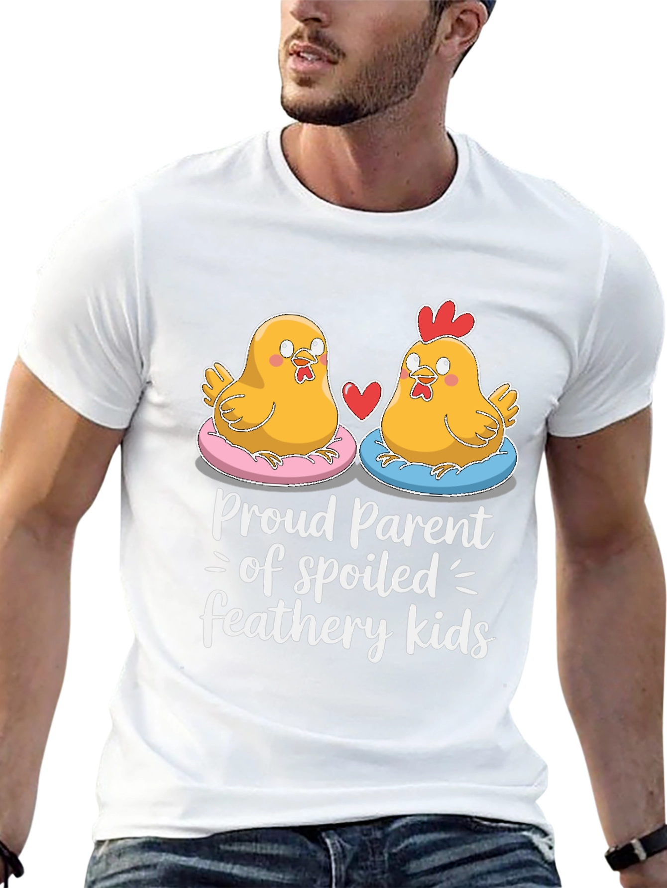 Black Proud Parent Chicken Graphic Tee view 13
