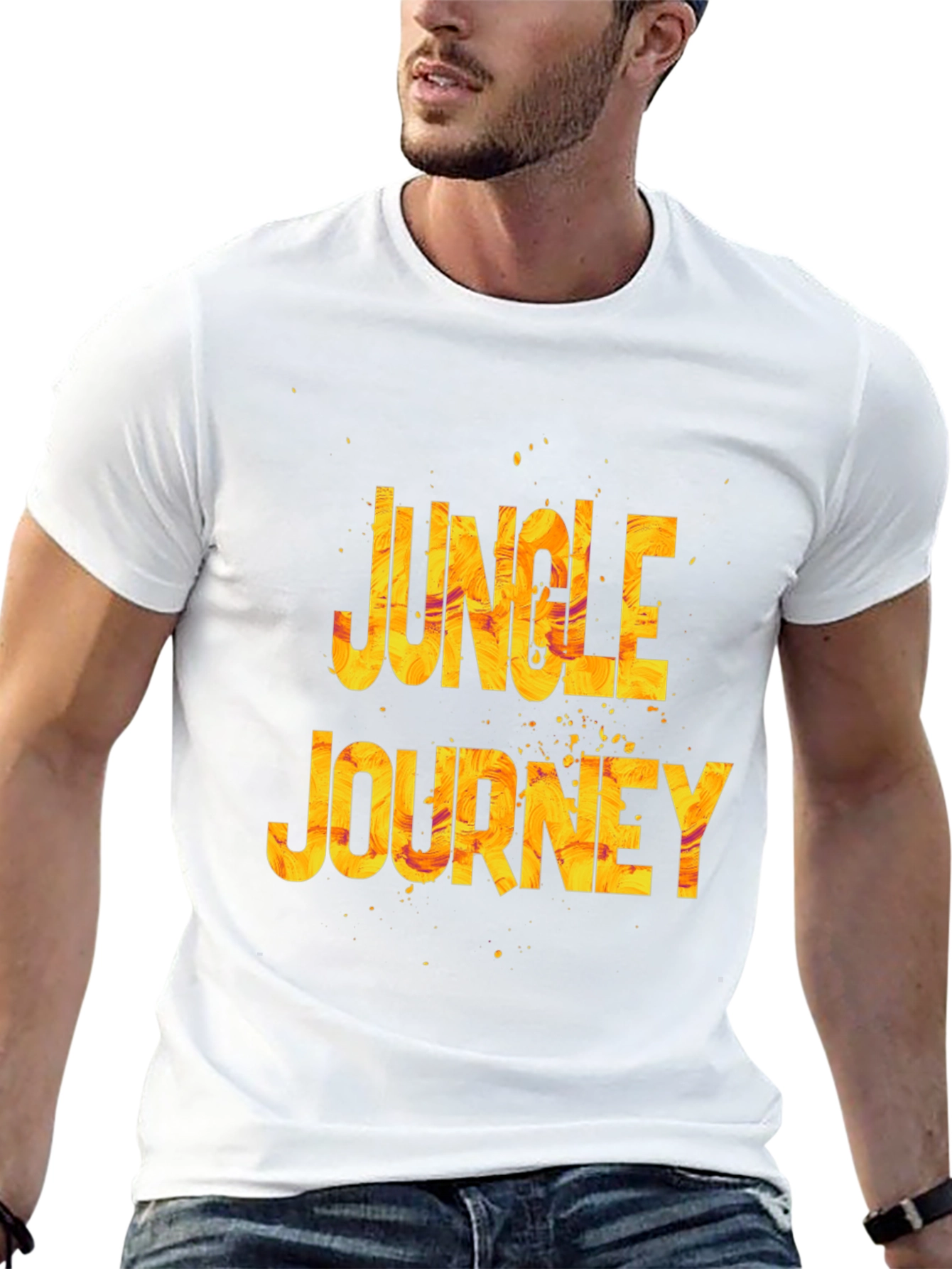Black Jungle Journey Graphic Tee - Black view 13
