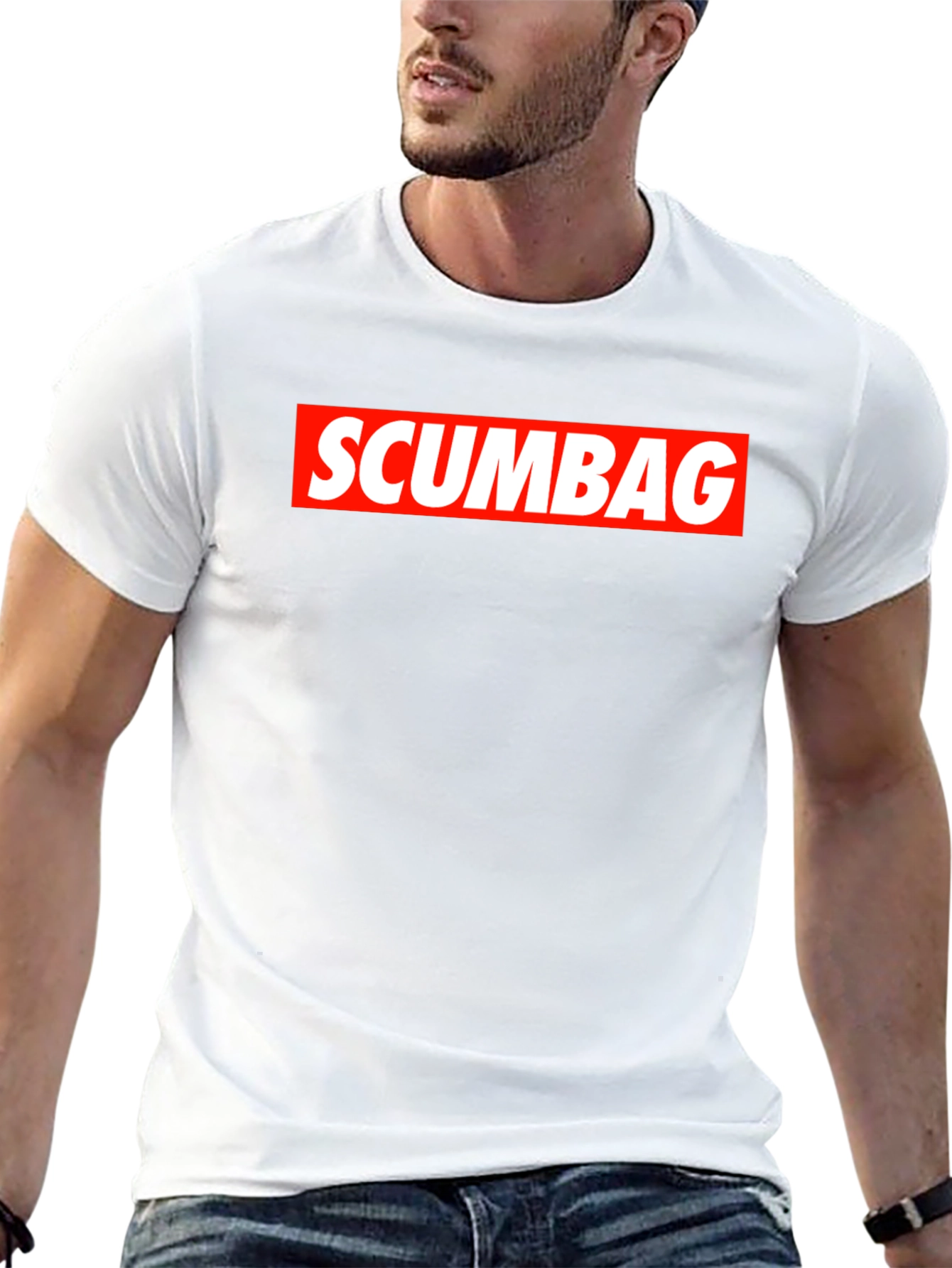 Black Scumbag Graphic Tee - Bold Statement T-Shirt view 13