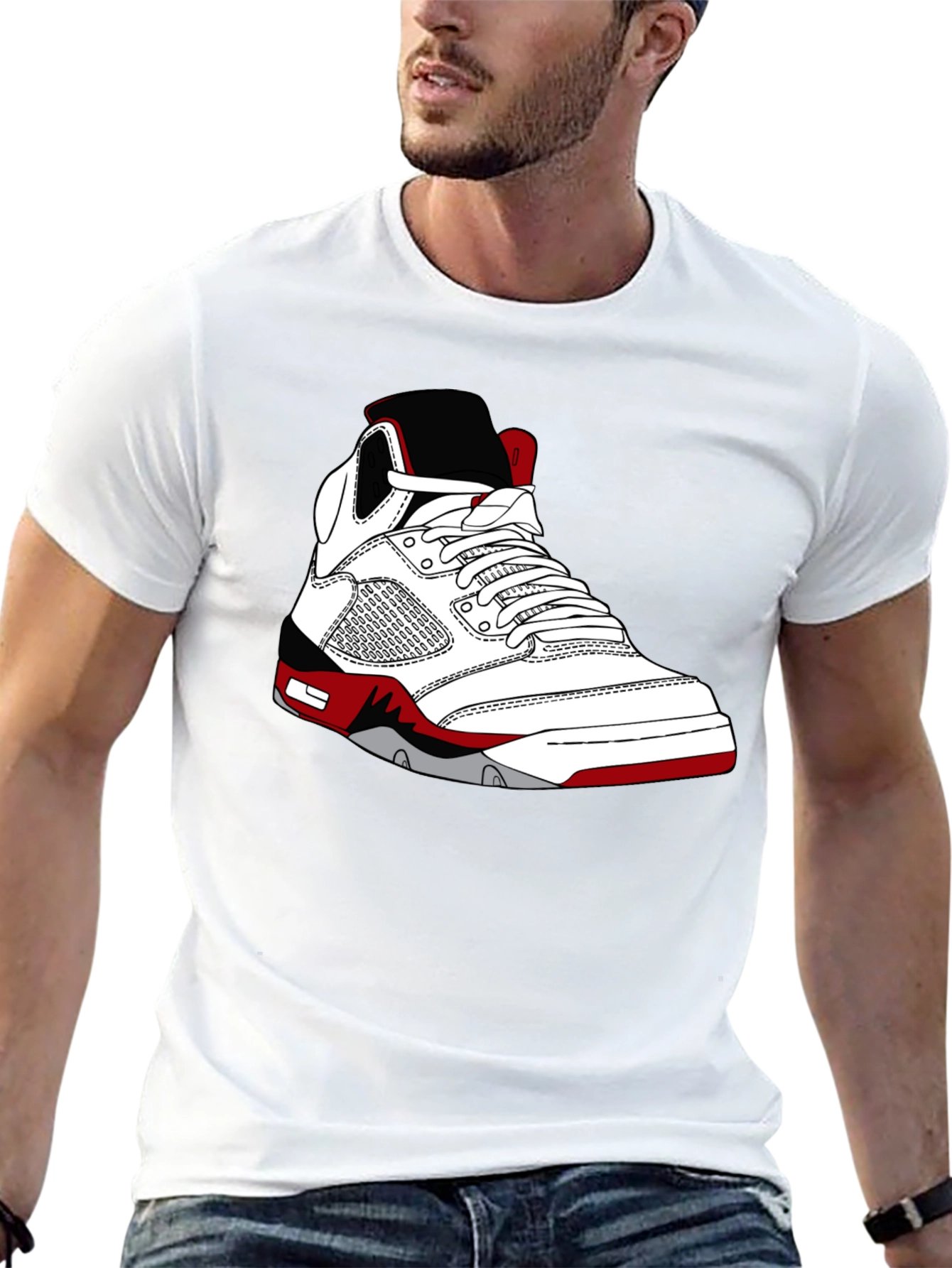 Black Sneaker Graphic T-Shirt - Stylish Black Tee for Sneakerheads view 13
