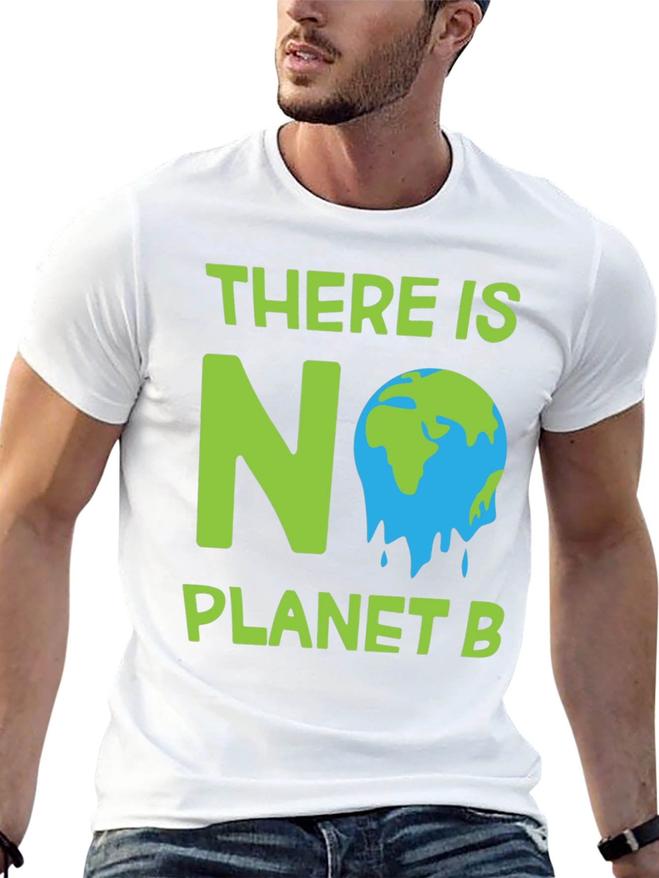 Black There Is No Planet B Graphic Tee view 13
