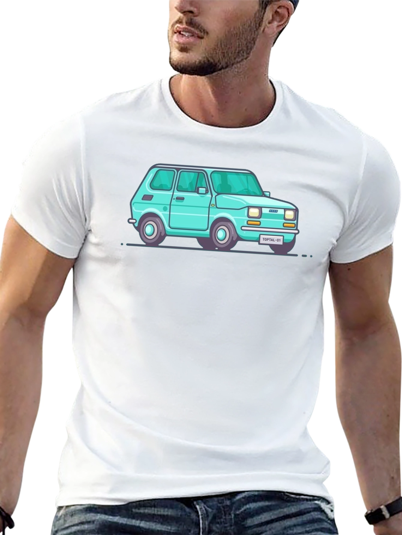 Black Retro Car T-Shirt - Cool & Unique Design view 13