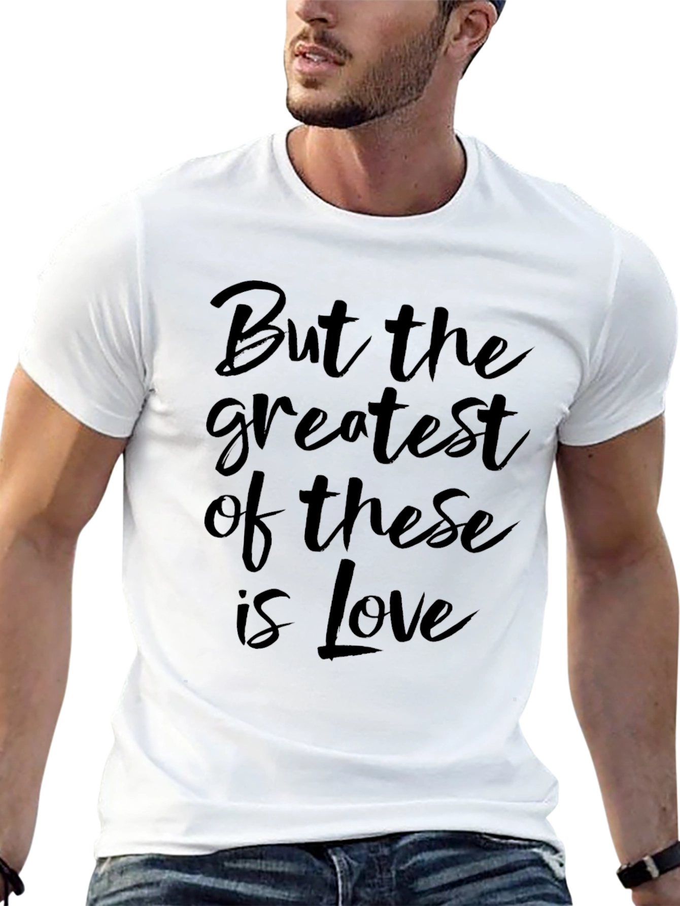 Black Love Graphic Black T-Shirt view 13