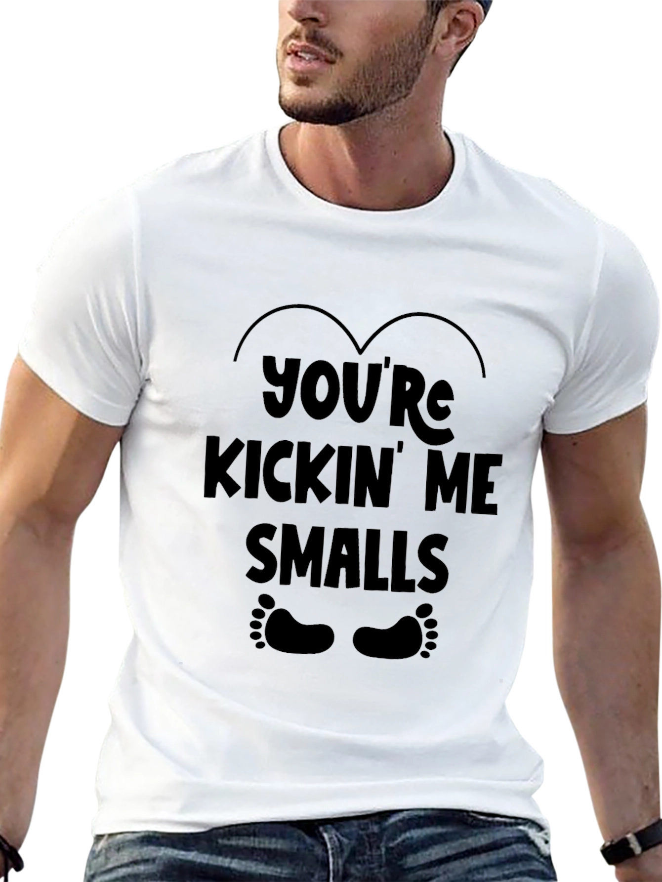 Black You're Kickin' Me Smalls Graphic Tee view 13