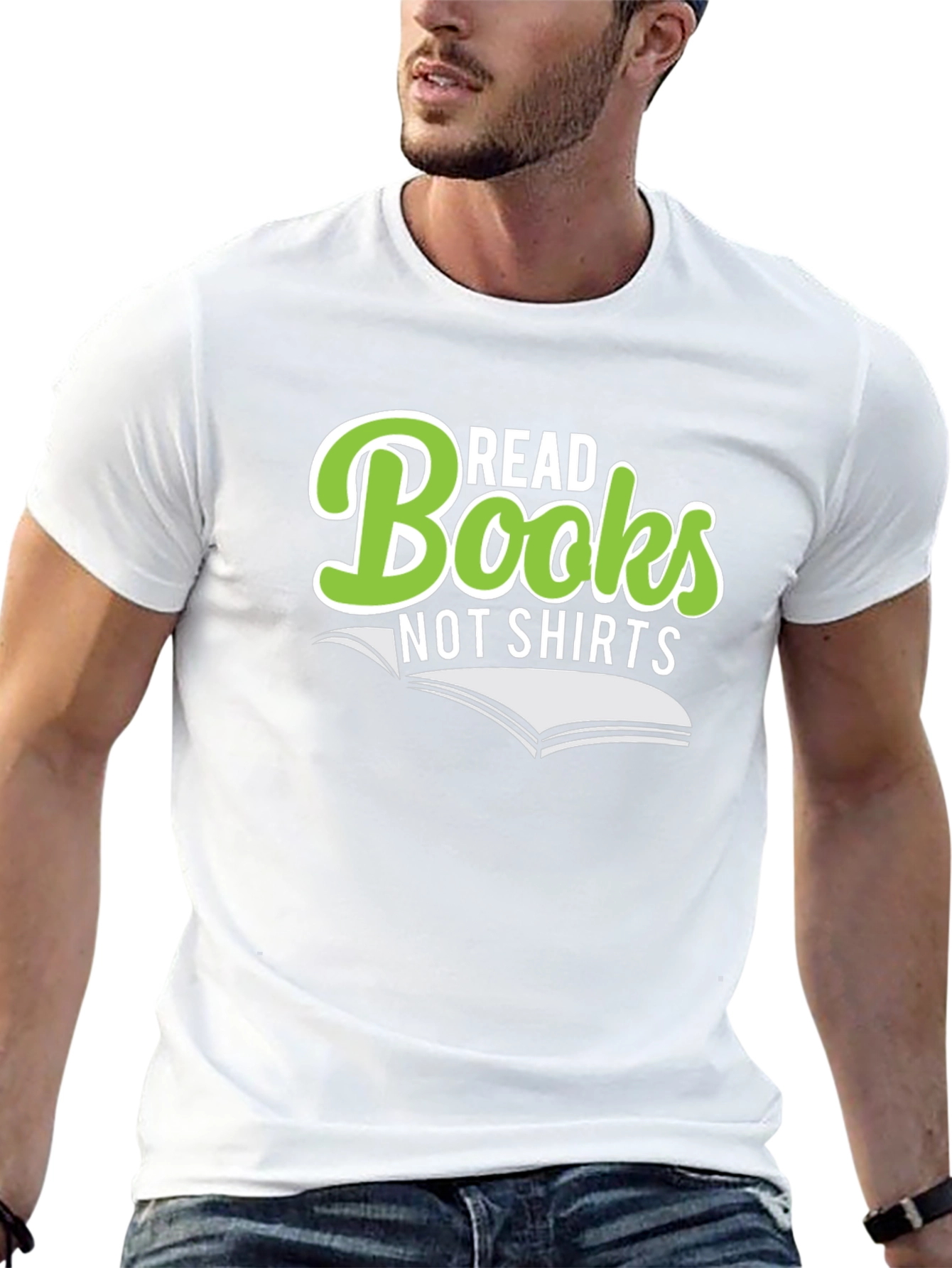 Black Read Books Not Shirts Funny Graphic Novelty T-Shirt view 13