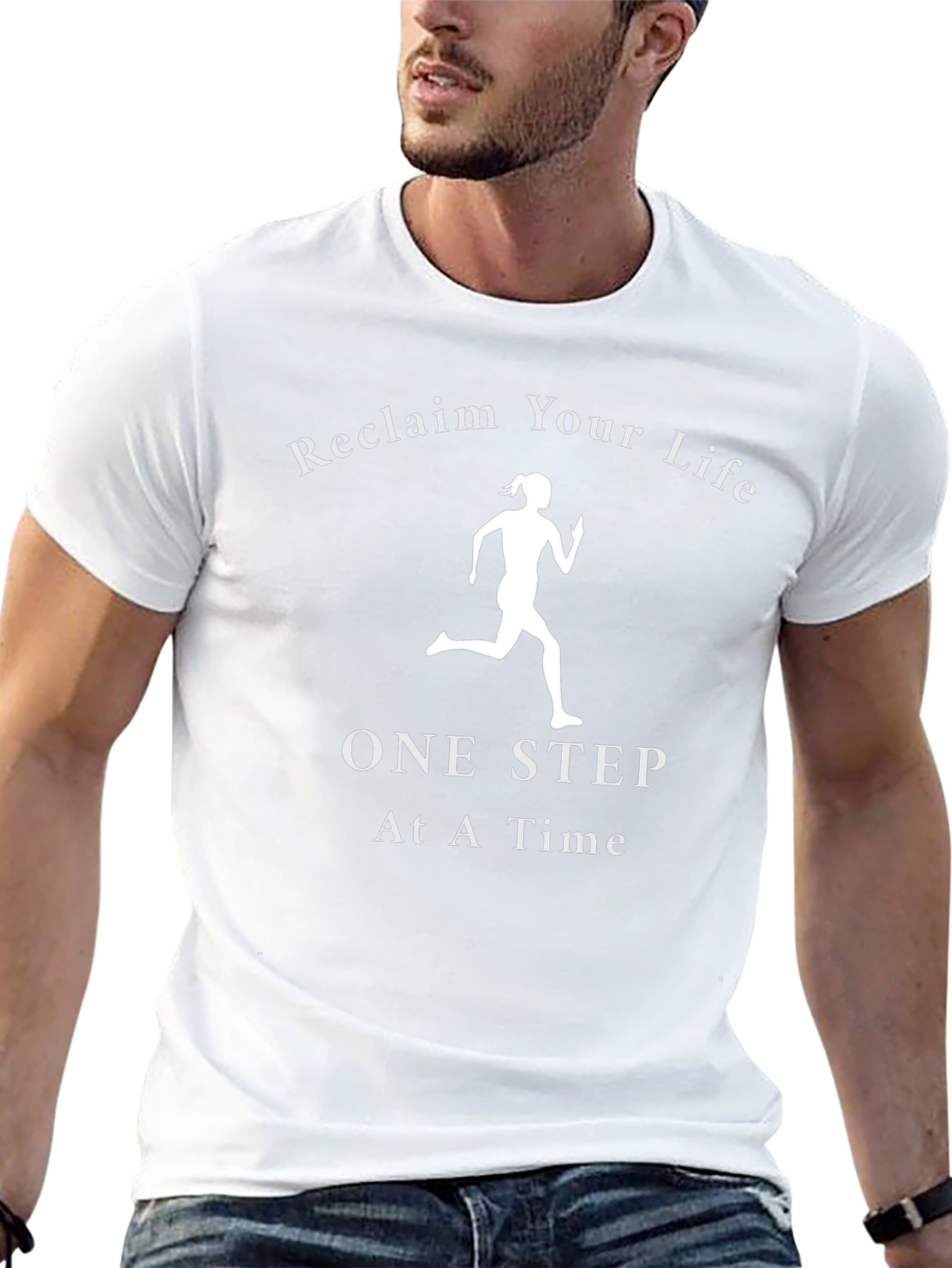Black Reclaim Your Life Graphic T-Shirt - Fitness Inspiration view 13