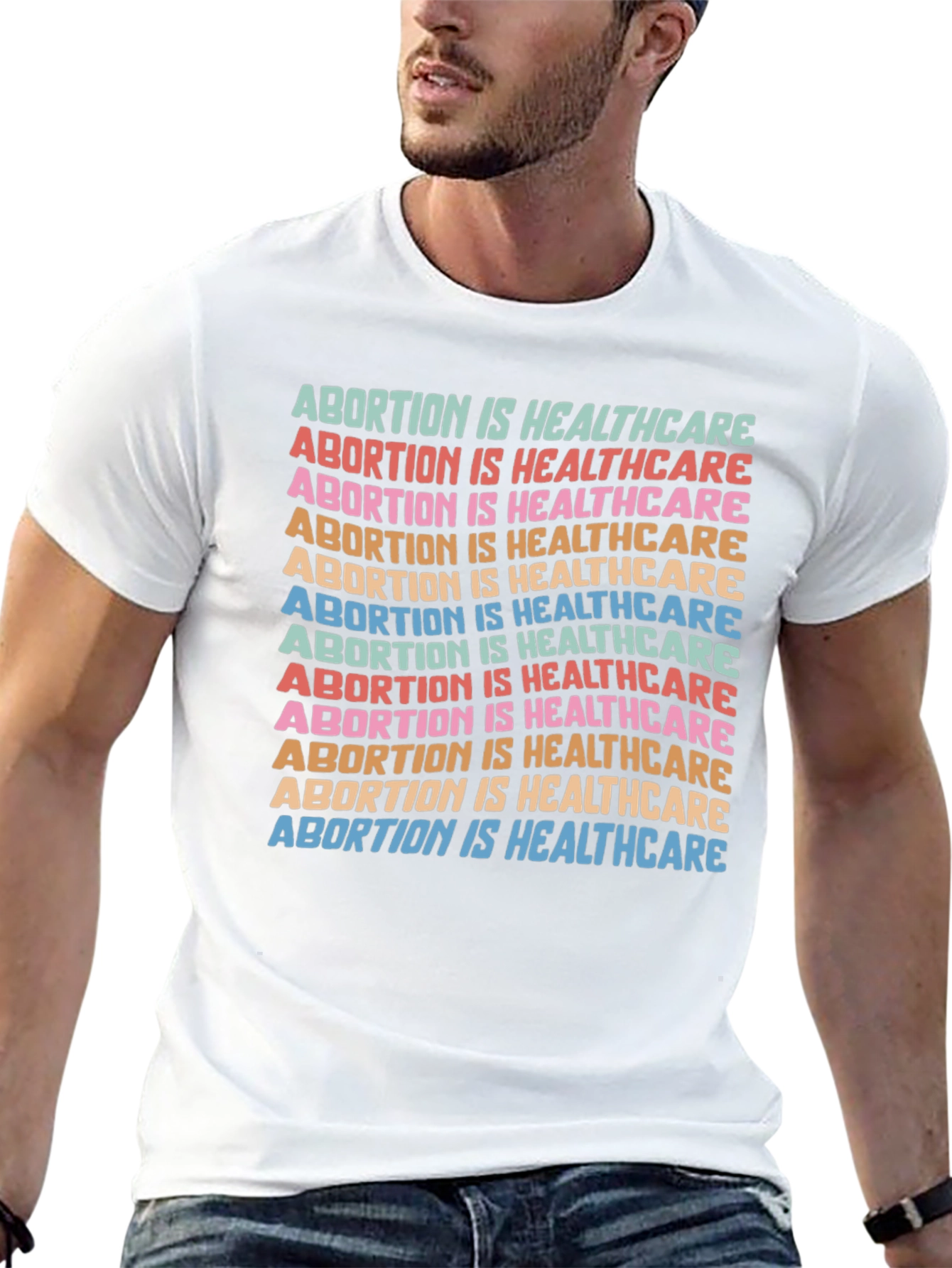 Black Abortion is Healthcare Graphic Tee - Pro Choice view 13