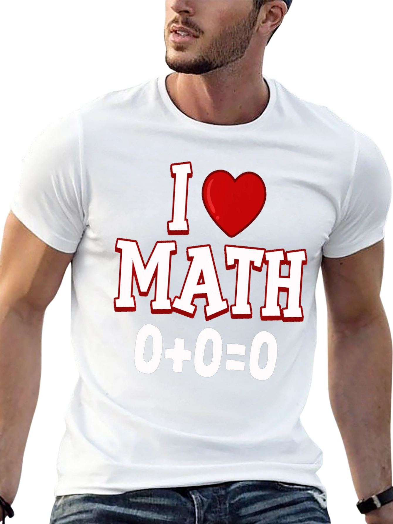 Black I Heart Math T-Shirt - Equation Design view 13
