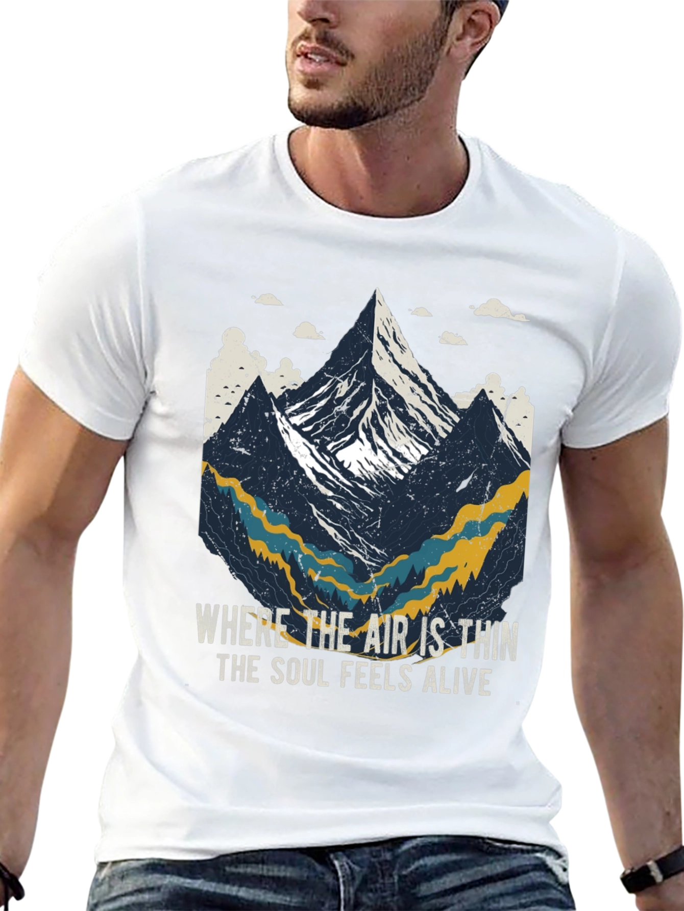 Black Mountain Adventure Graphic Tee - 'Soul Feels Alive' view 13
