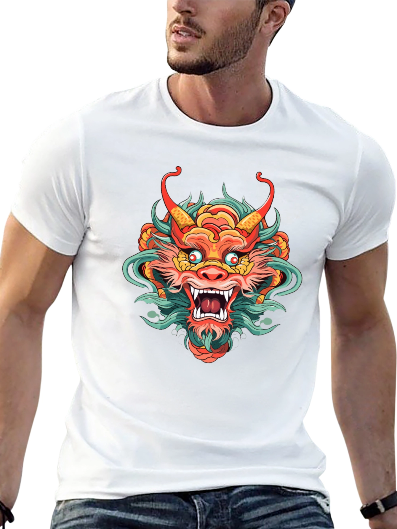 Black Dragon Graphic Black T-Shirt view 13