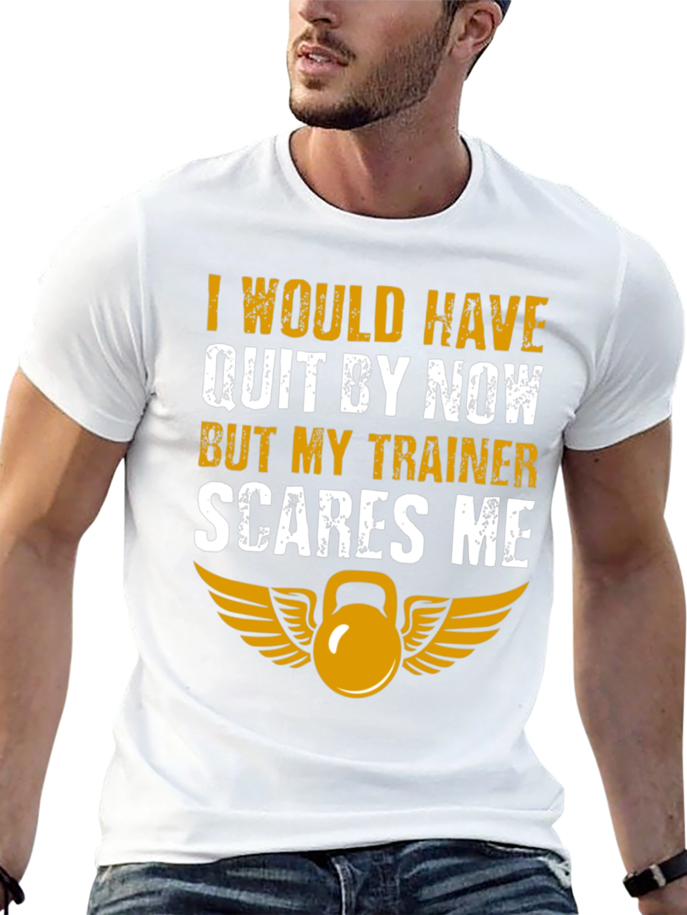 Black Funny Trainer T-Shirt - I Would Have Quit view 13