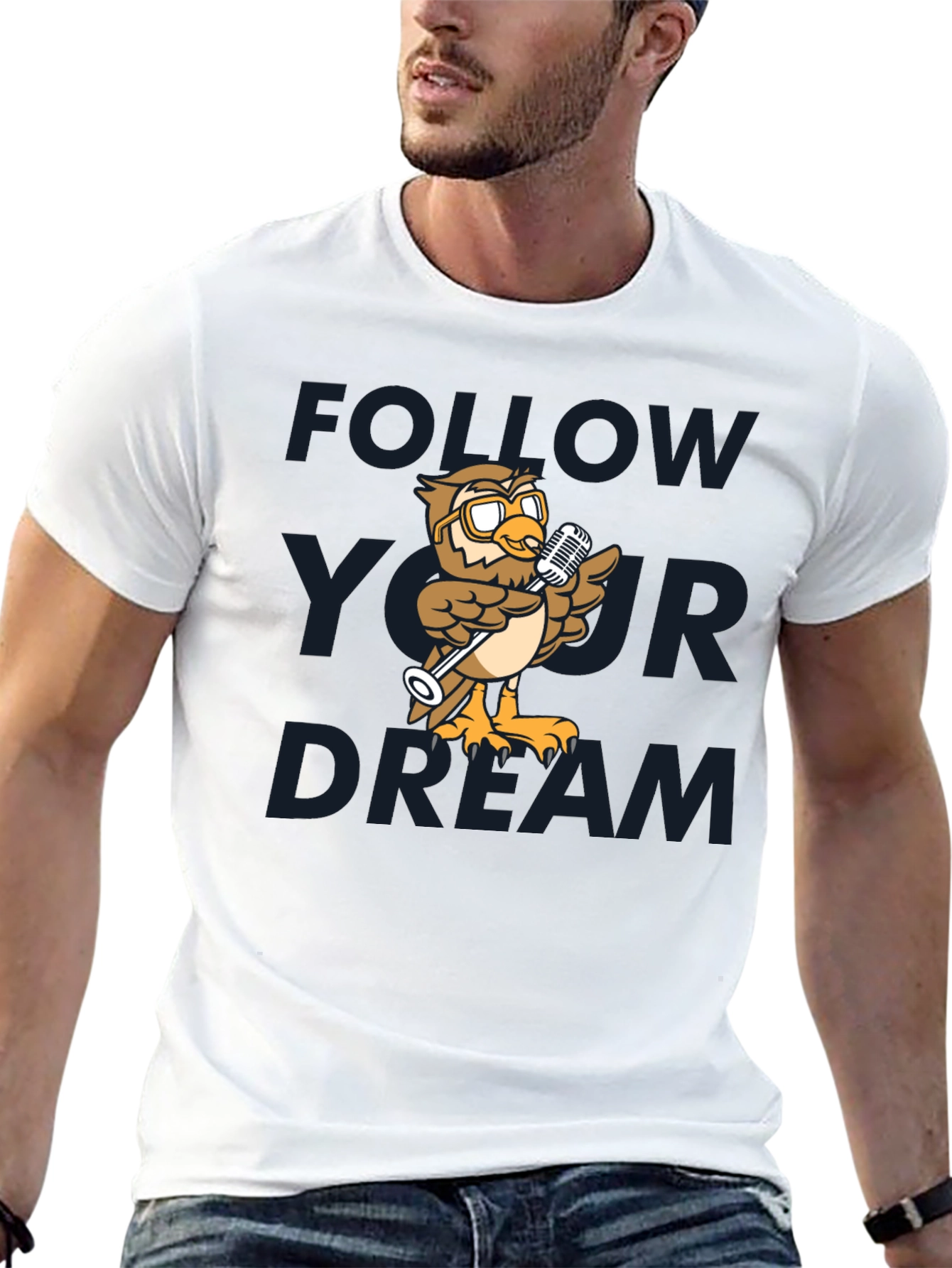 Black Follow Your Dream Owl T-Shirt view 13