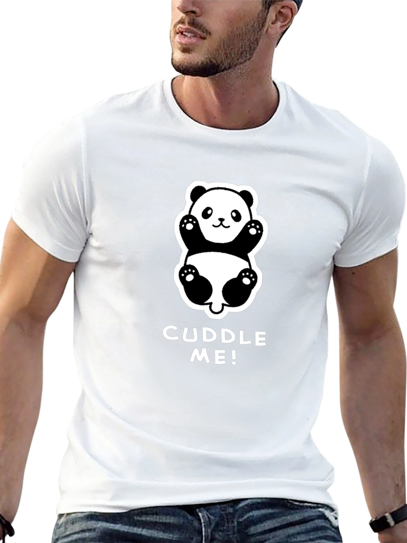 Black Cuddle Me! Panda Graphic Tee - Soft & Cute view 13