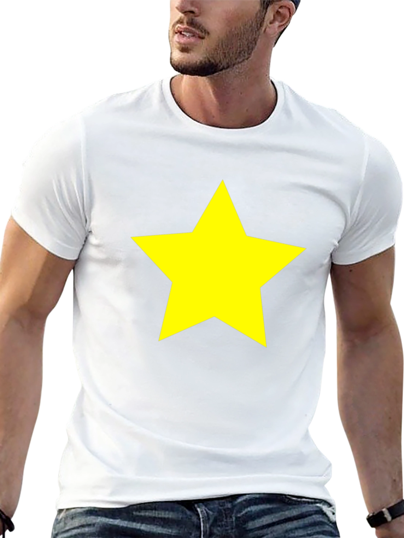 Black Star Graphic Black T-Shirt - Bold & Stylish view 13