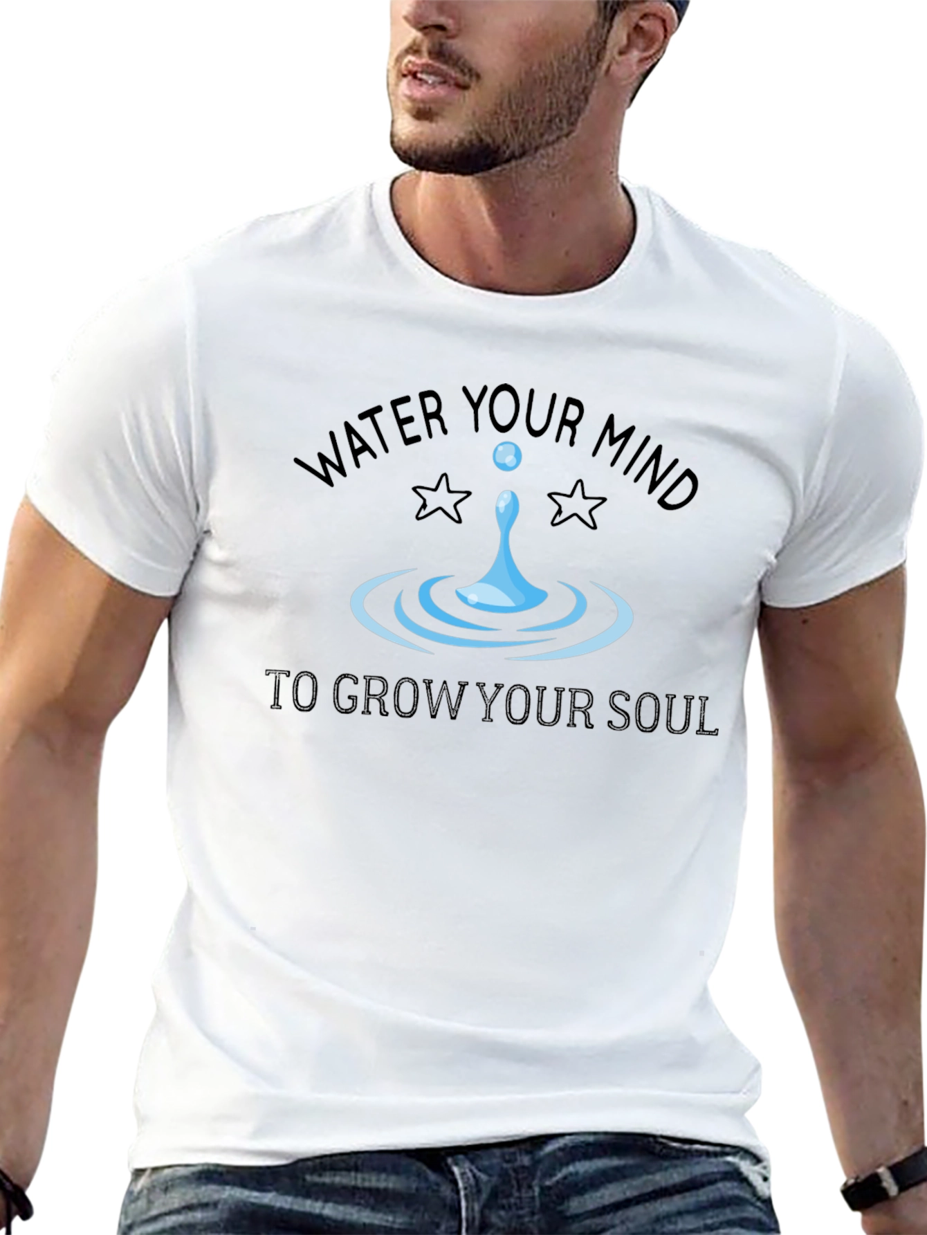 Black Water Your Mind Graphic T-Shirt view 13