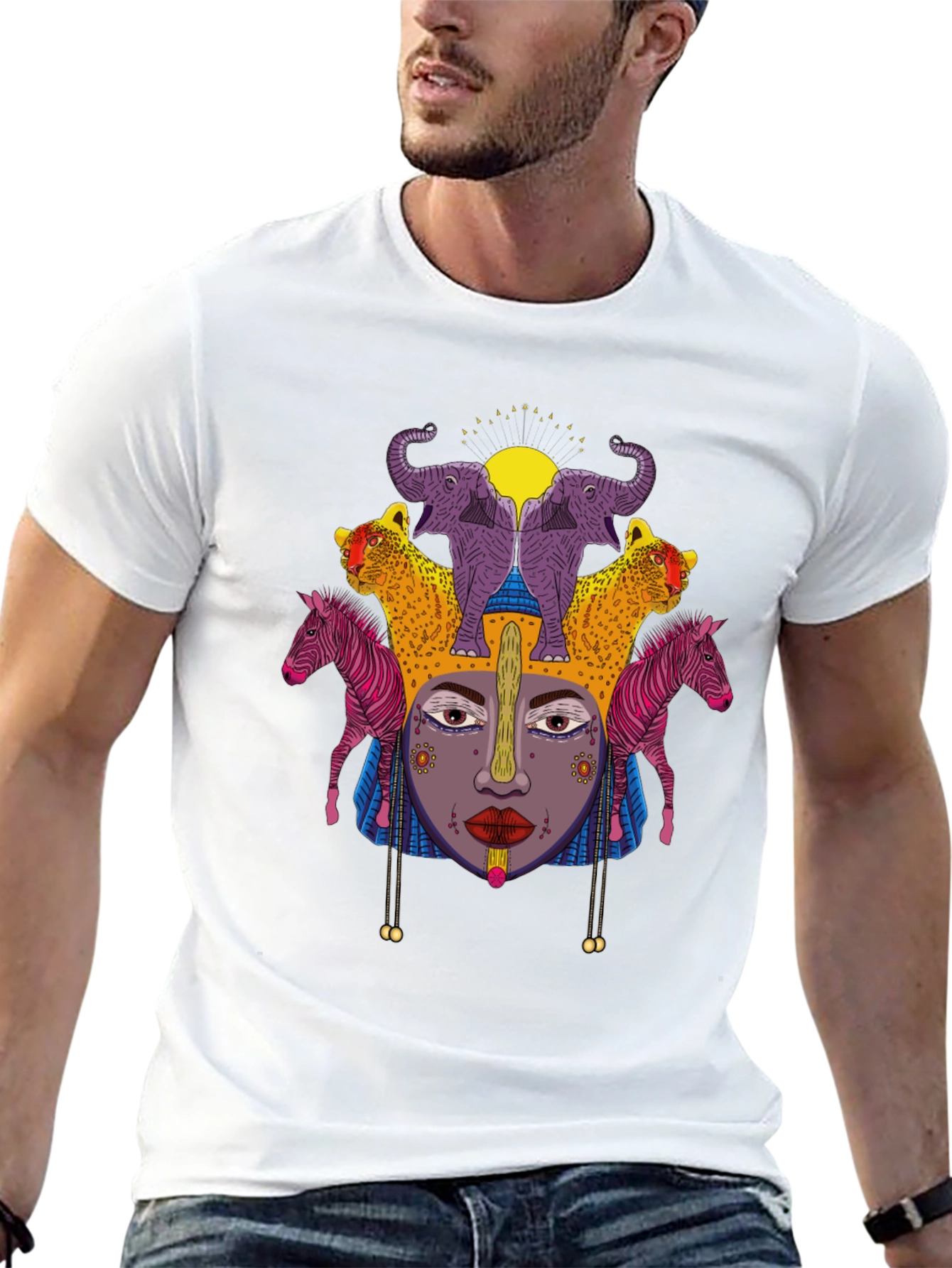 Black African Queen Graphic T-Shirt view 13