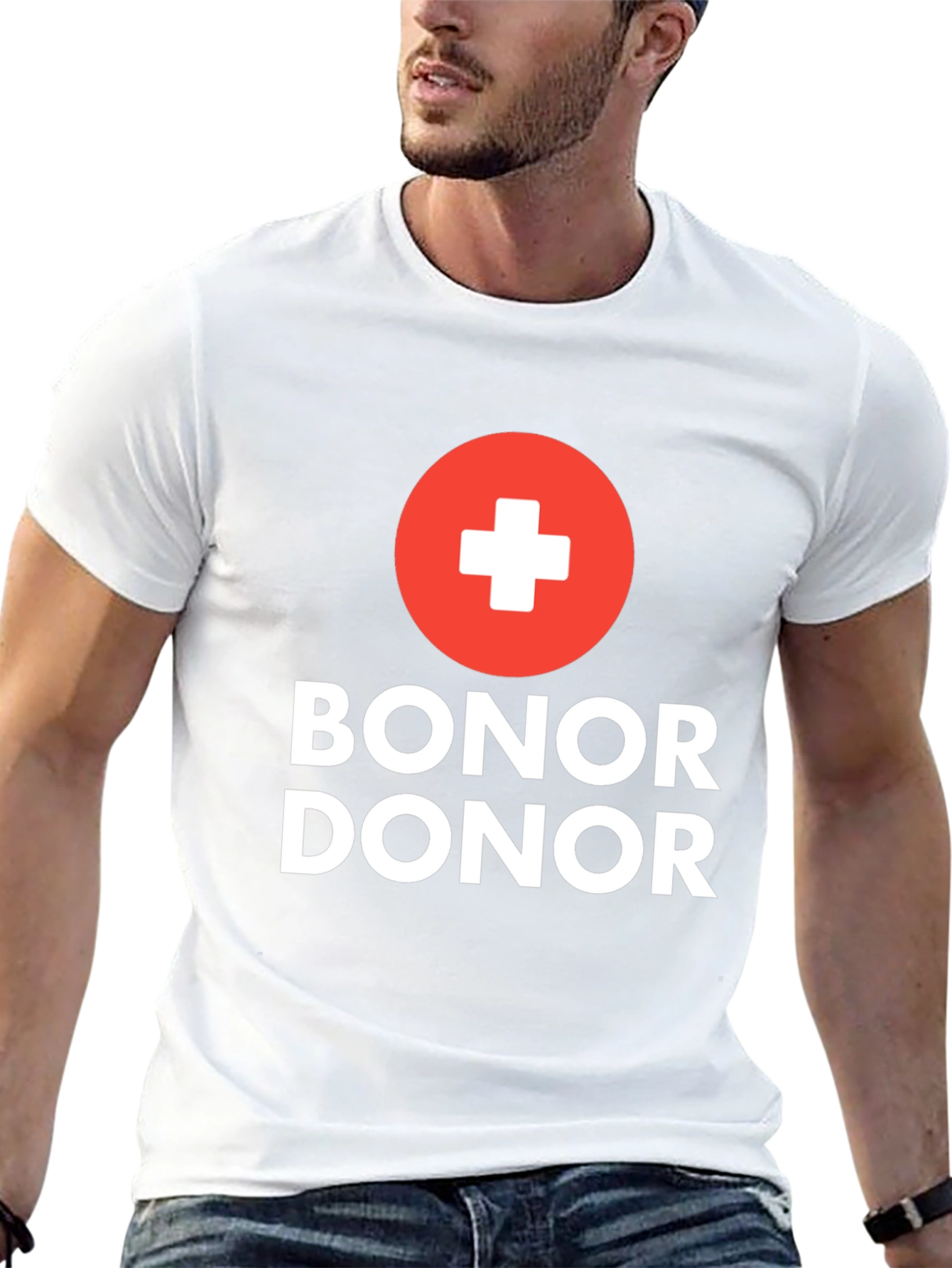 Black Bonor Donor T-Shirt - Donate with Style view 13