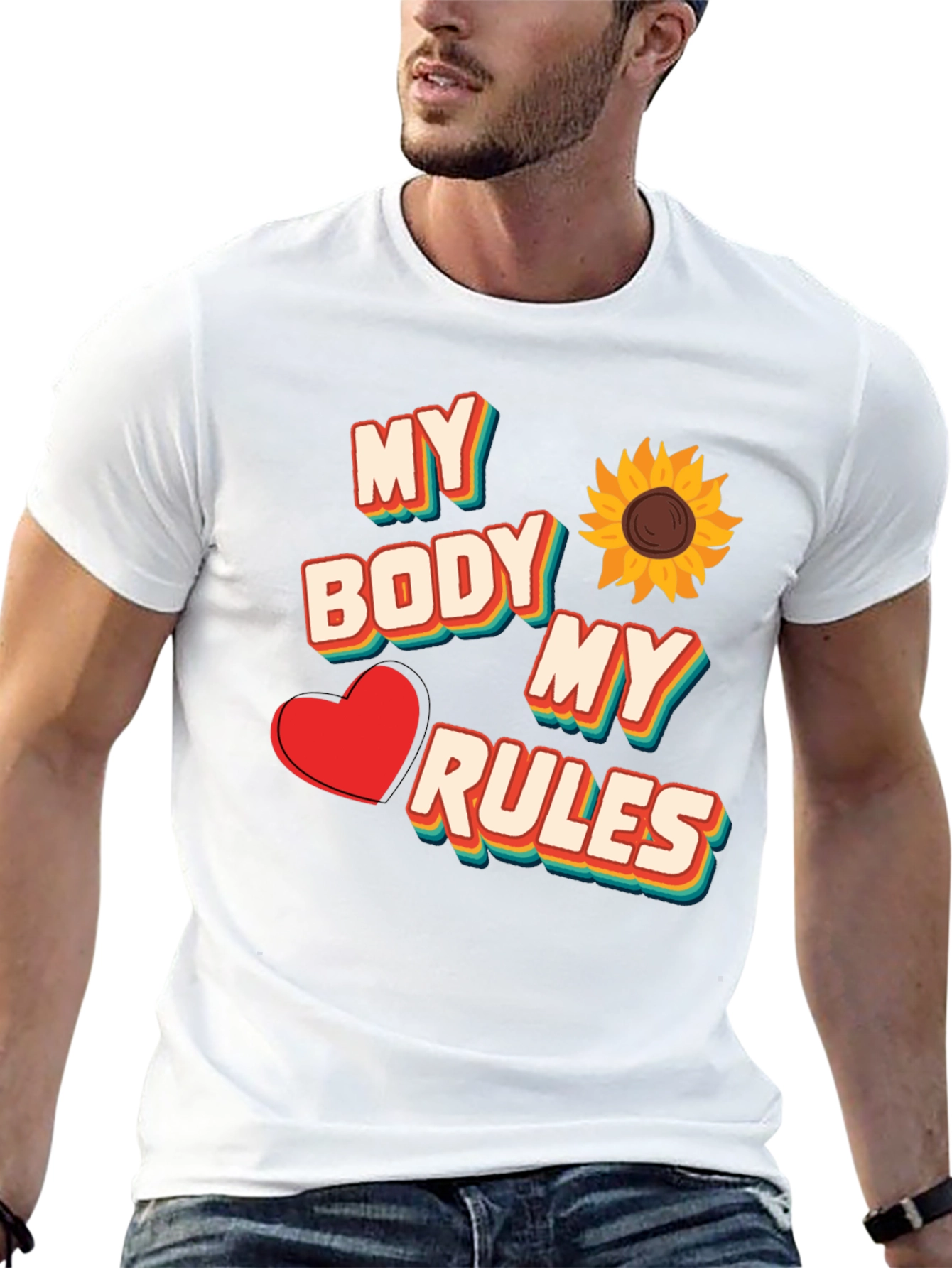 Black My Body My Rules Graphic Tee view 13
