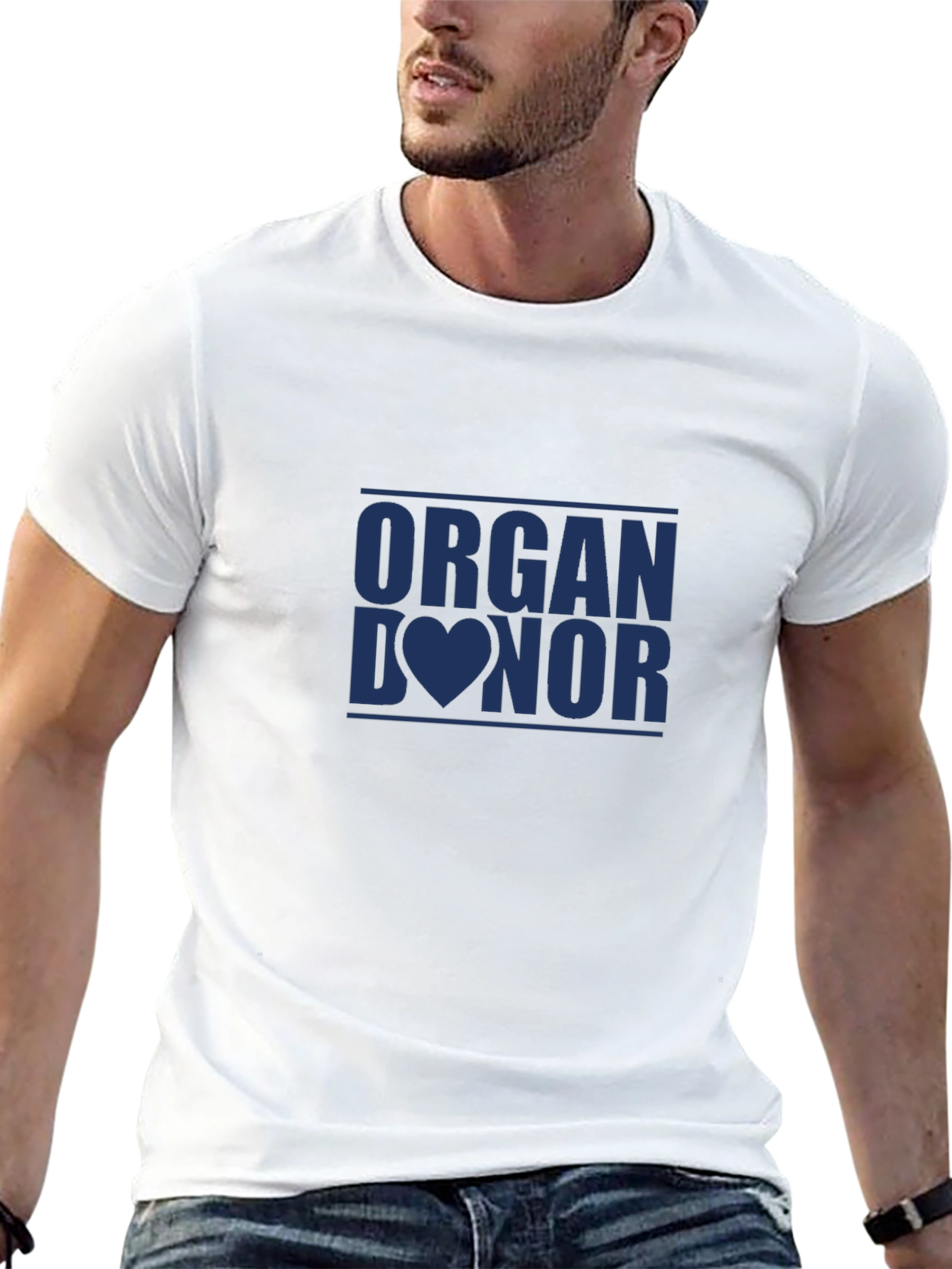 Black Organ Donor Graphic Tee - Black T-Shirt view 13