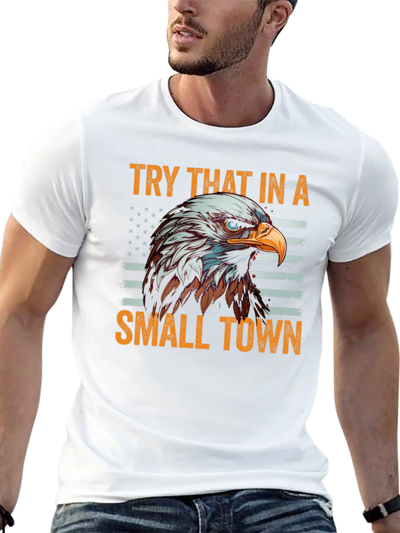 Black Patriotic Eagle Graphic Tee - Small Town Pride view 13